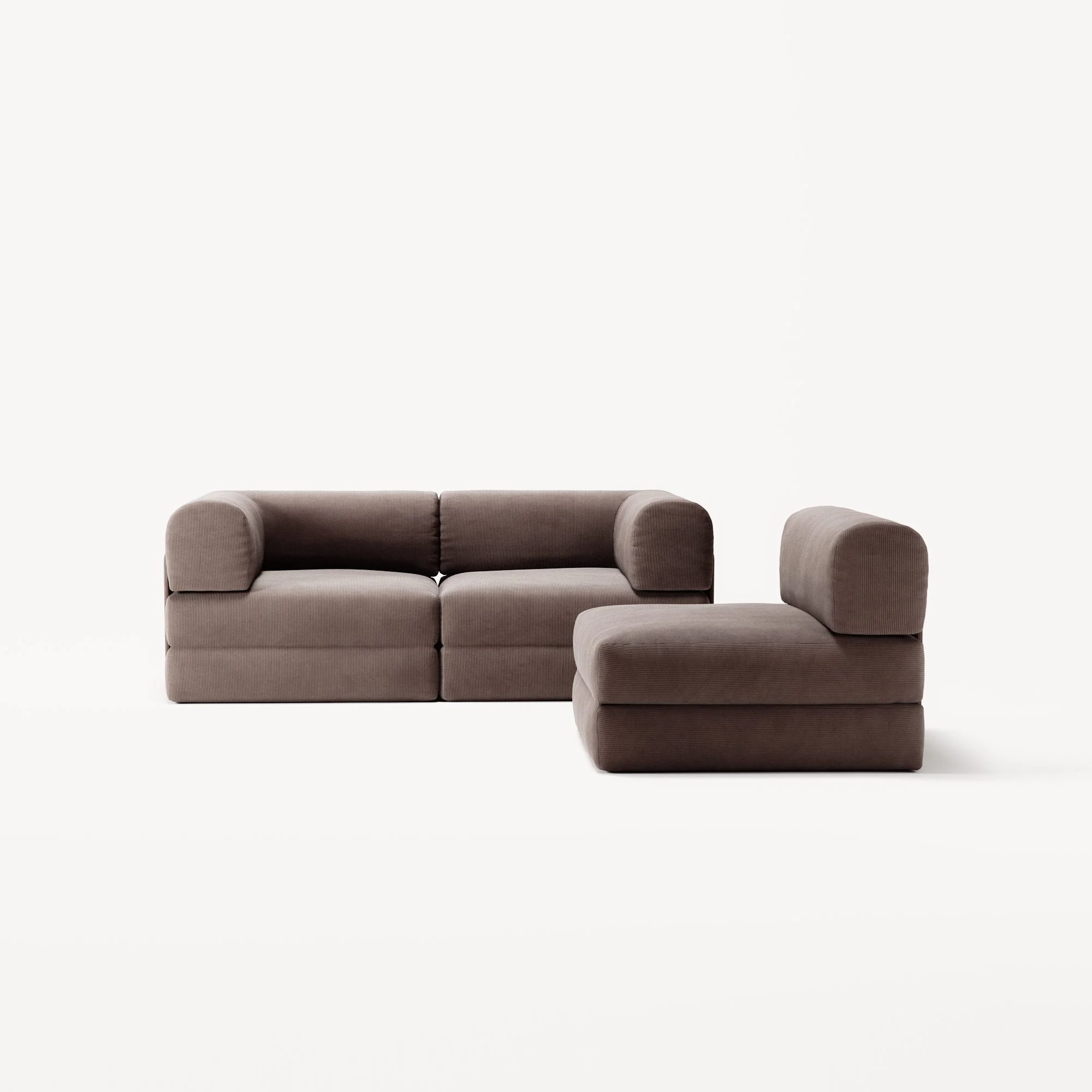 LUNA - 3 Seat - Corduroy Warm Brown - Image 5