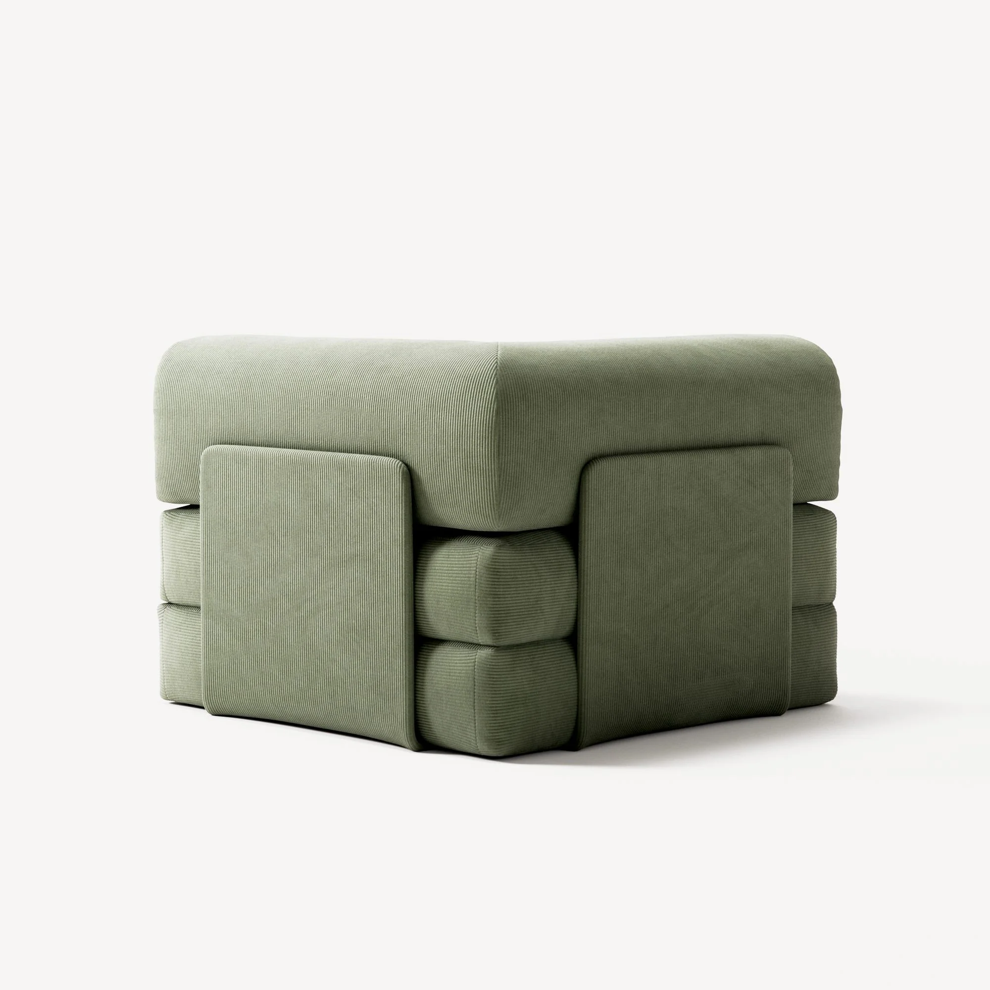 LUNA - Corner - Corduroy Moss Green - Image 5