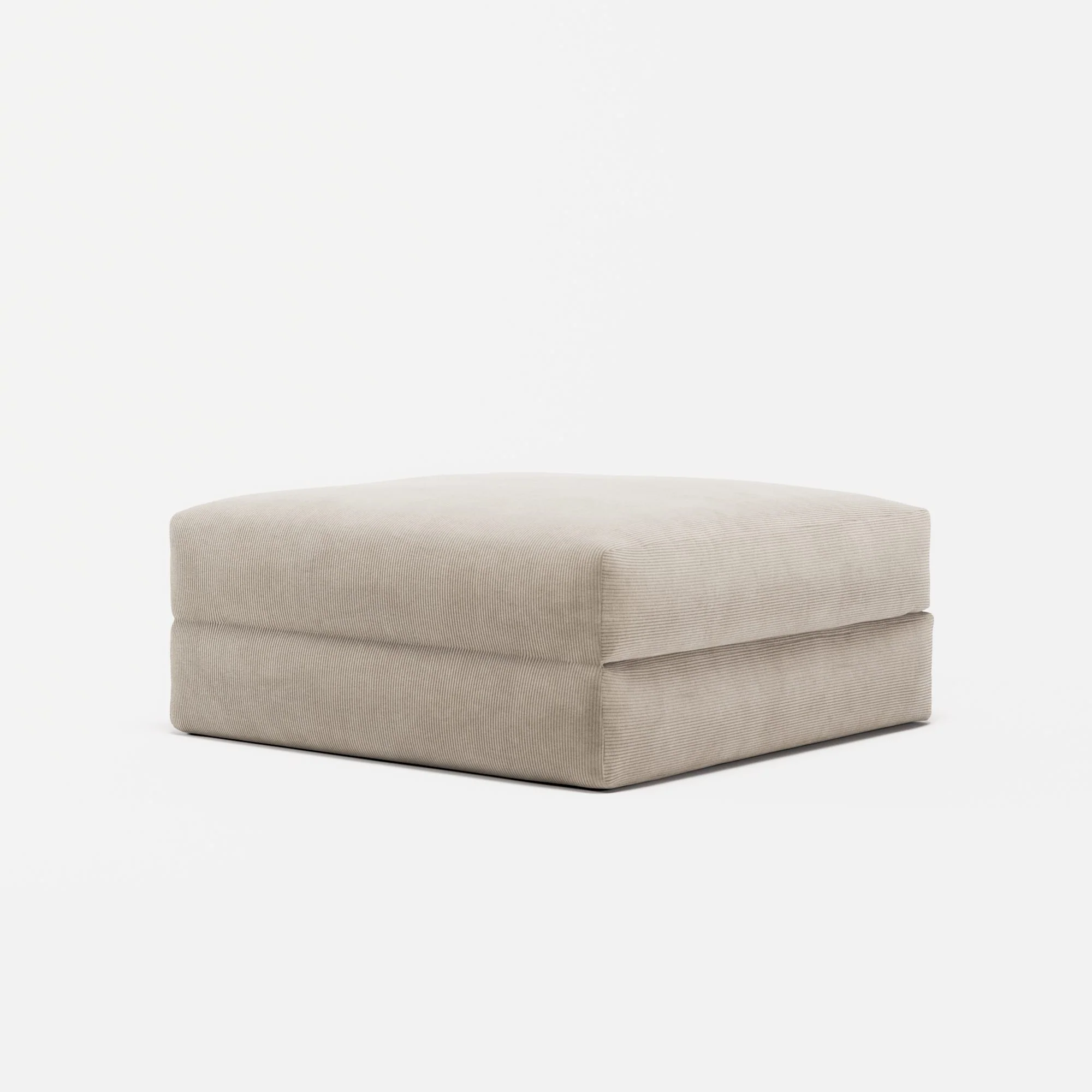 LUNA - Pouf - Corduroy Pale Beige - Image 2