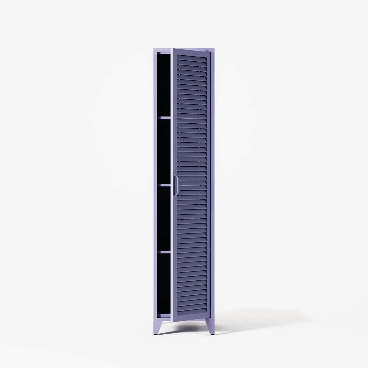 Mandarin - One Door Wardrobe - Left - Lilac - Image 2