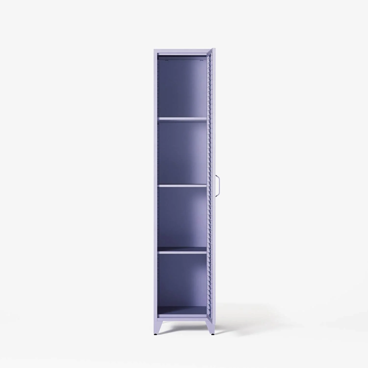 Mandarin - One Door Wardrobe - Left - Lilac - Image 3