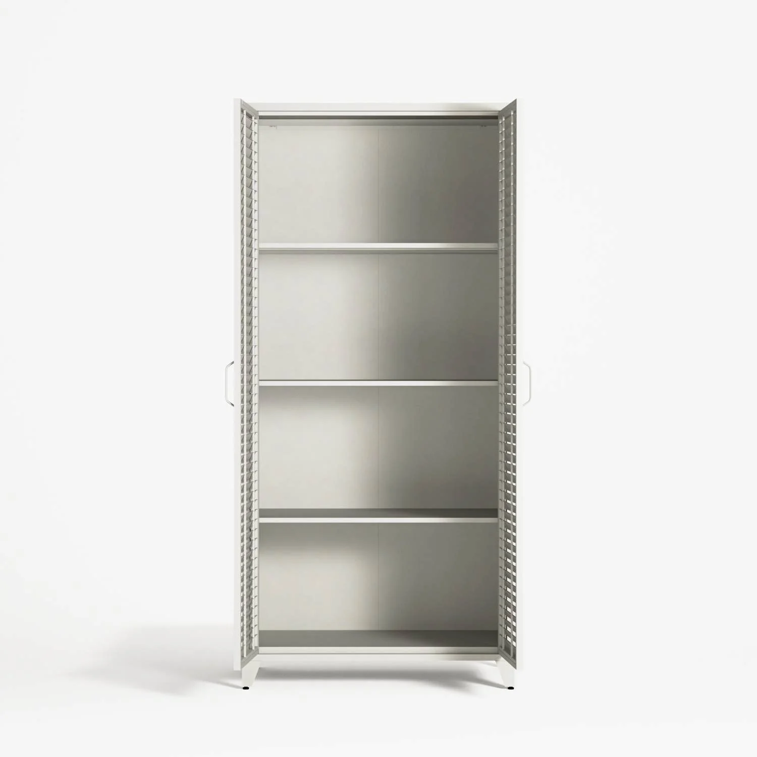 Mandarin - Two Door Tall Wardrobe - Chalk - Image 3