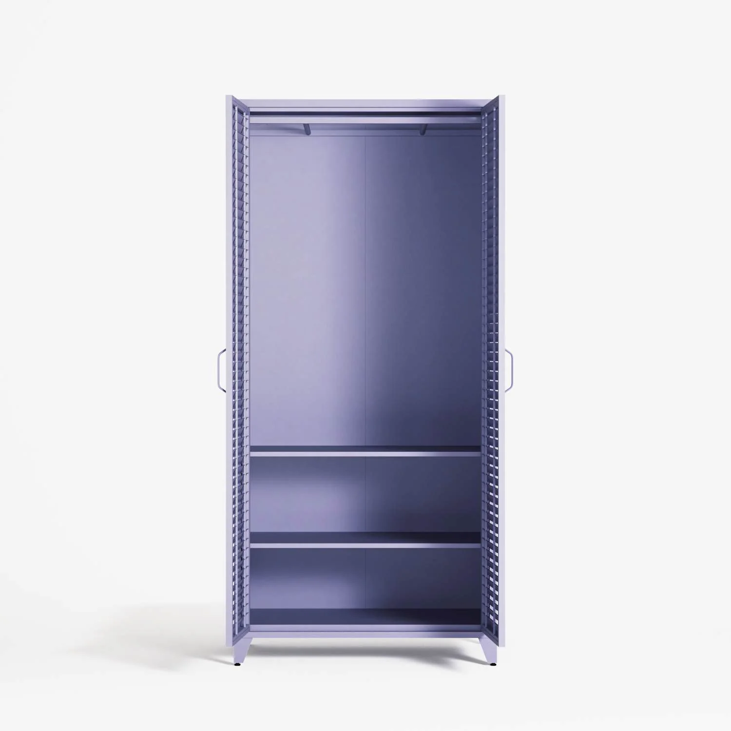 Mandarin - Two Door Tall Wardrobe - Lilac - Image 4