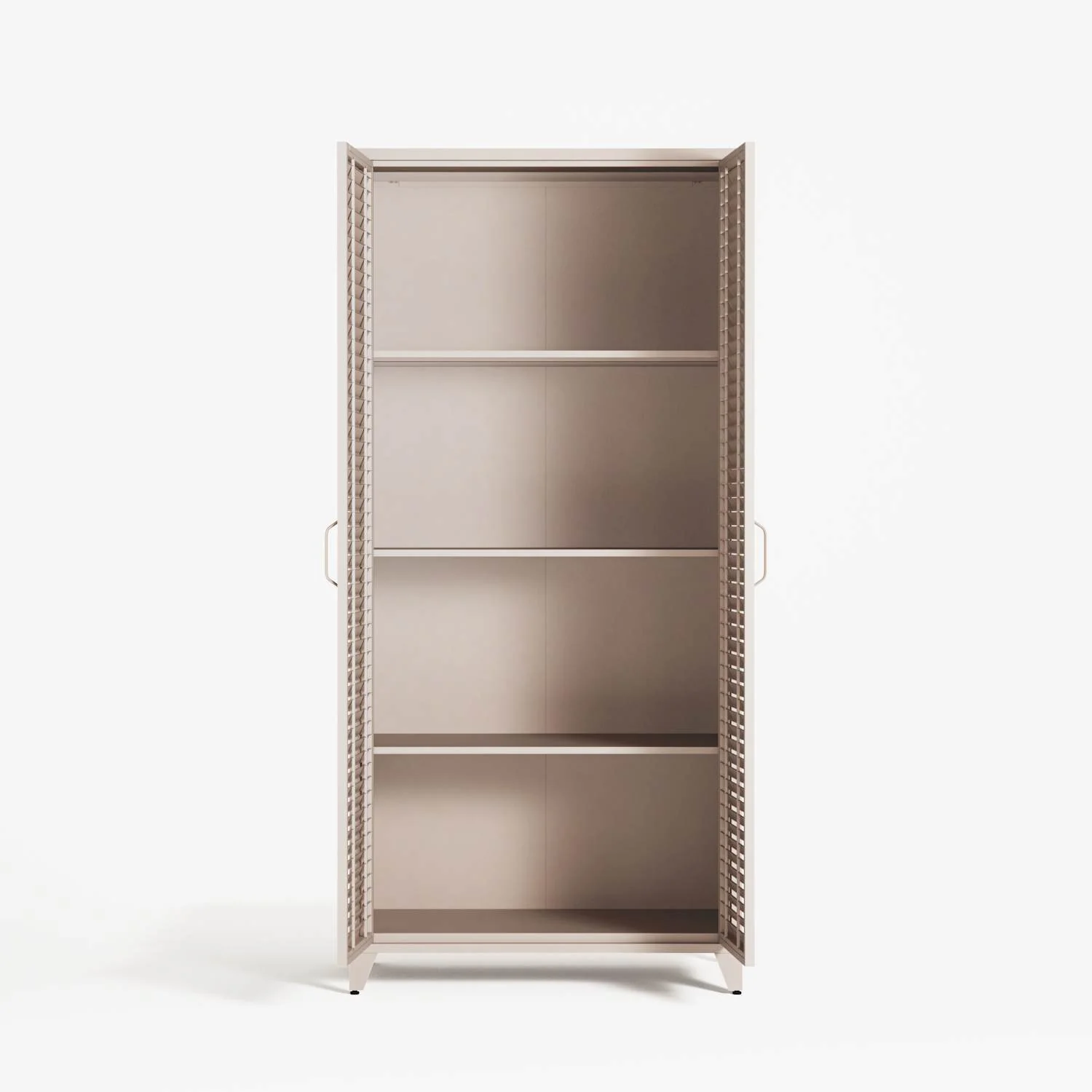 Mandarin - Two Door Tall Wardrobe - Mushroom - Image 3