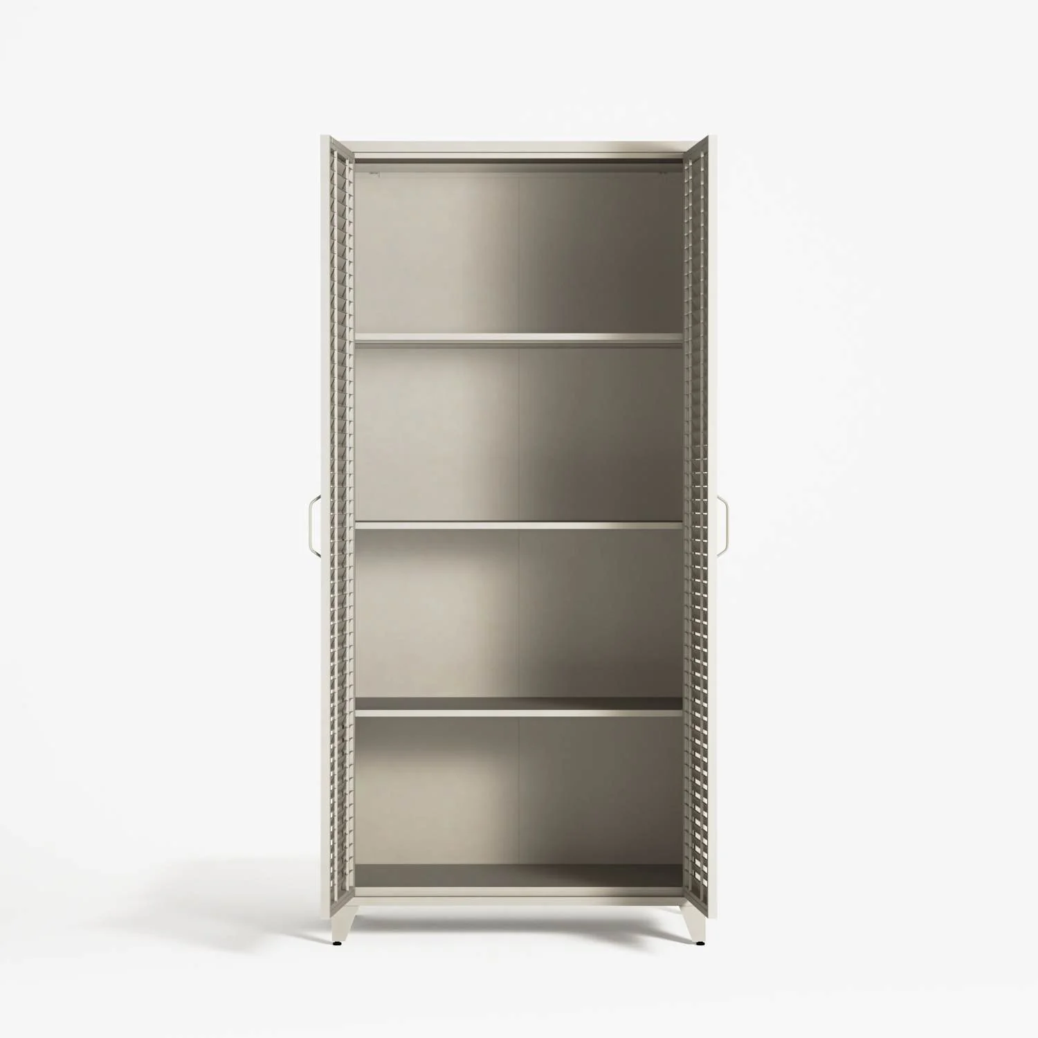 Mandarin - Two Door Tall Wardrobe - Pebble - Image 3