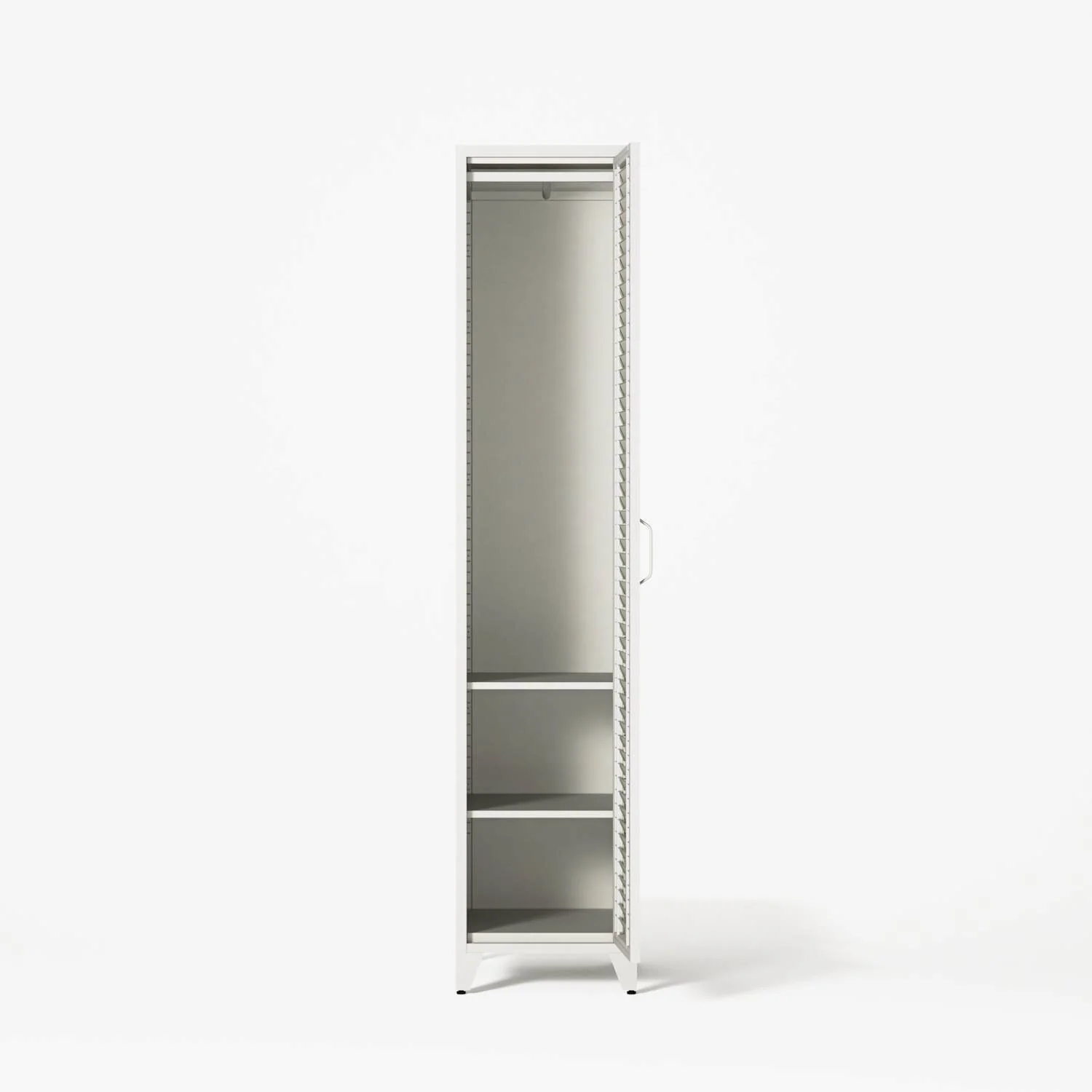 Mandarin - One Door Wardrobe - Left - Chalk - Image 4