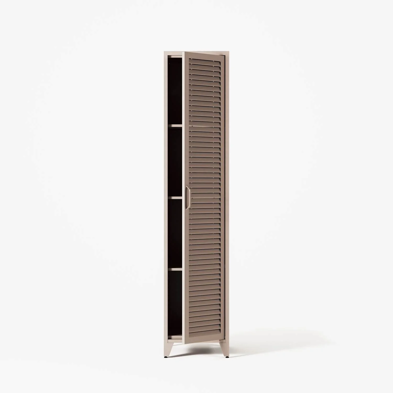 Mandarin - One Door Wardrobe - Left - Mushroom - Image 2