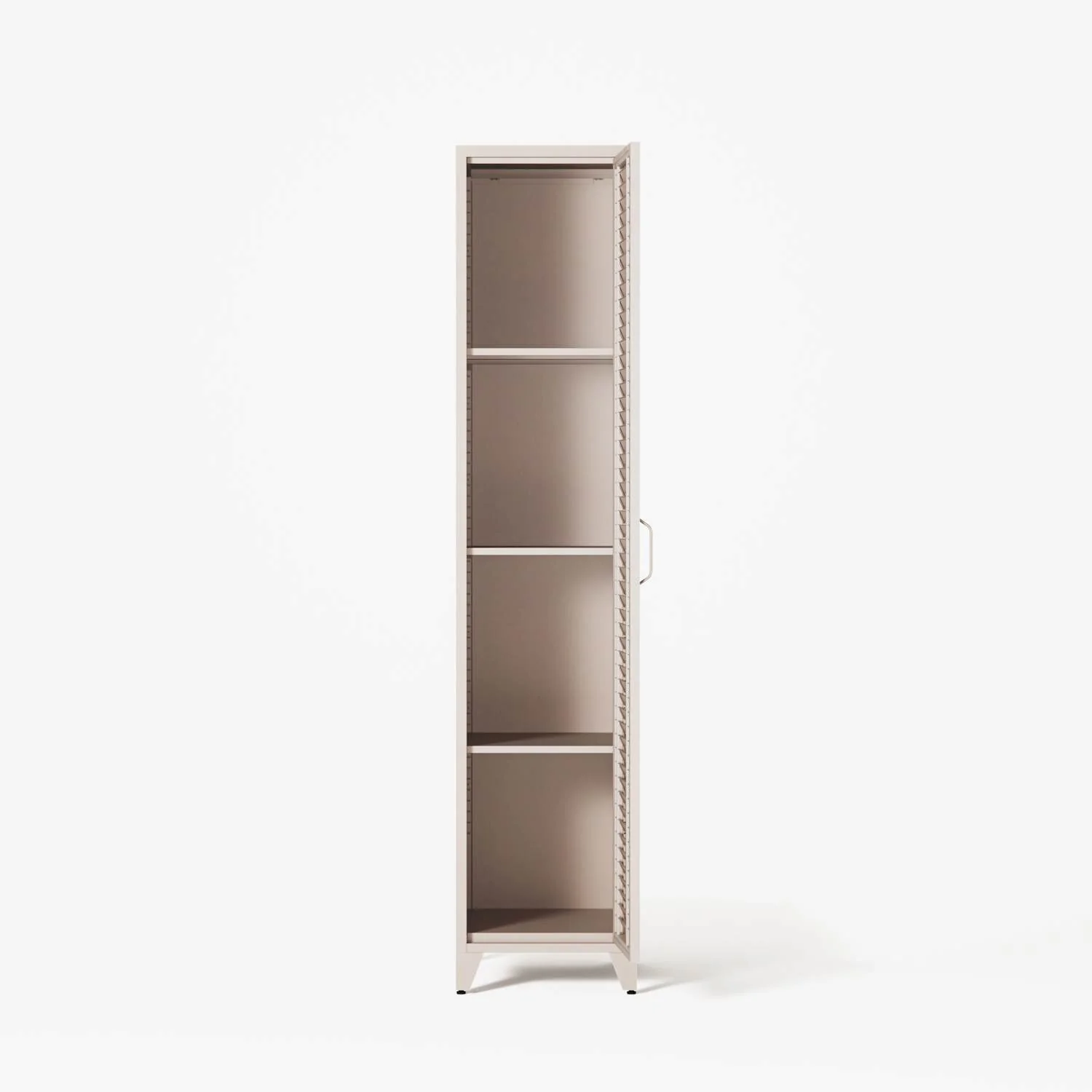 Mandarin - One Door Wardrobe - Left - Mushroom - Image 3