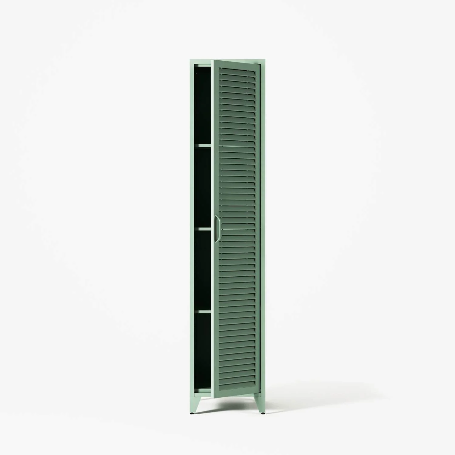 Mandarin - One Door Wardrobe - Left - Sage - Image 2