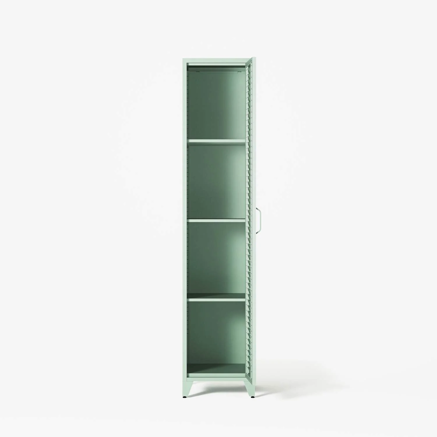 Mandarin - One Door Wardrobe - Left - Sage - Image 3