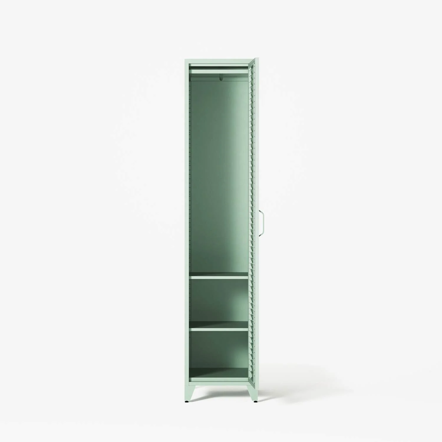 Mandarin - One Door Wardrobe - Left - Sage - Image 4