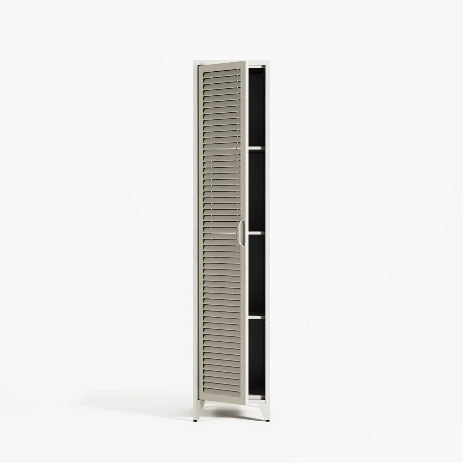 Mandarin - One Door Wardrobe - Right - Chalk - Image 2