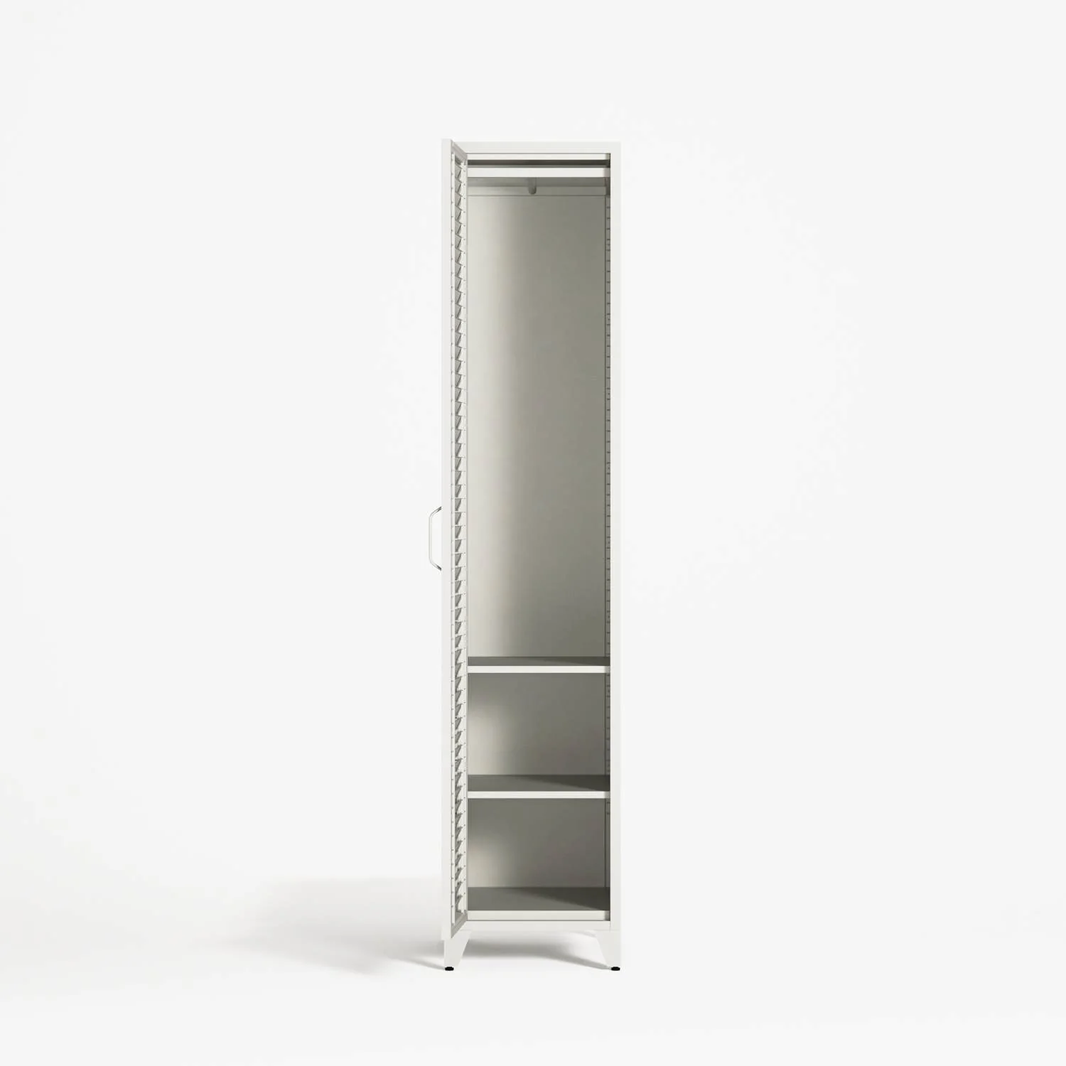 Mandarin - One Door Wardrobe - Right - Chalk - Image 4