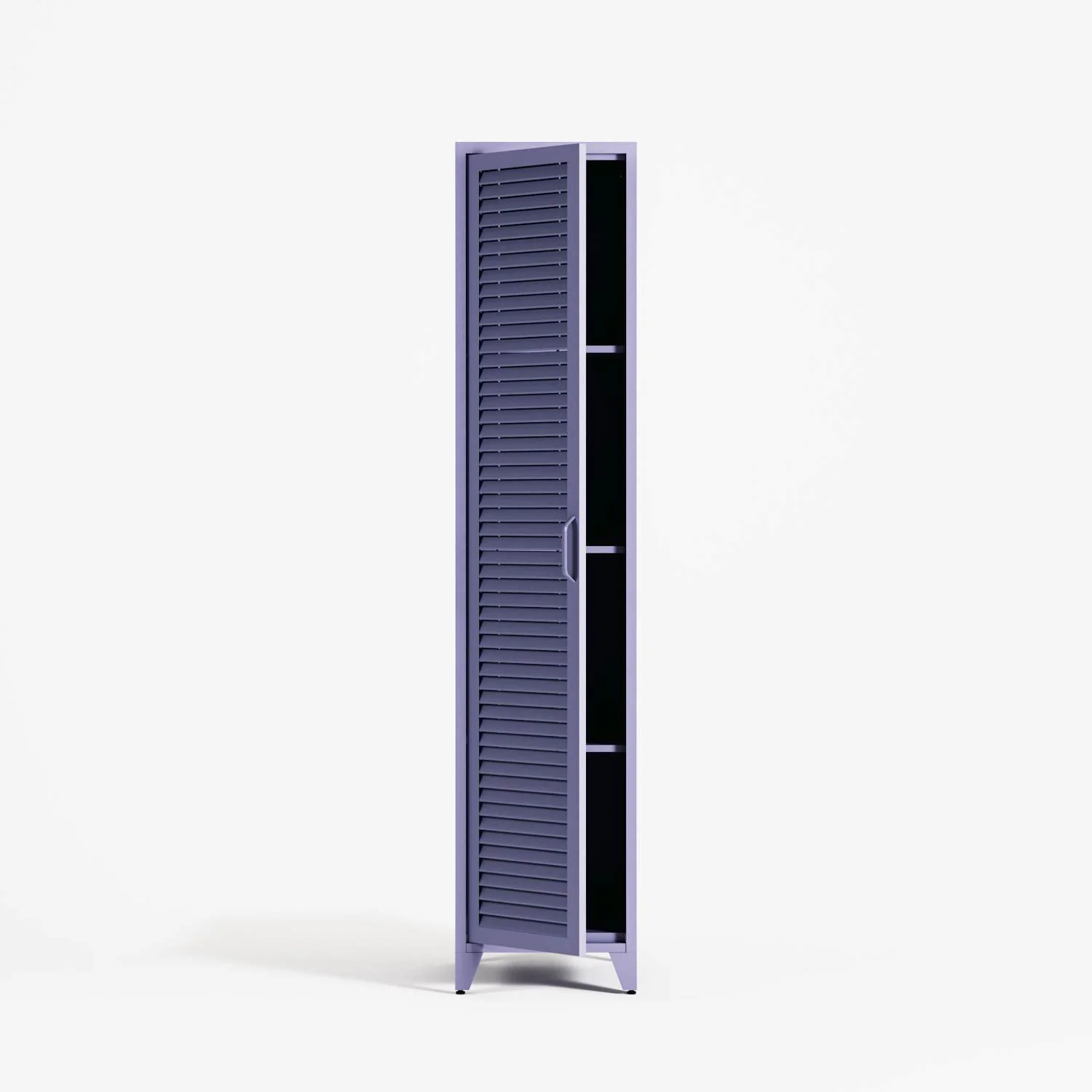 Mandarin - One Door Wardrobe - Right - Lilac - Image 2