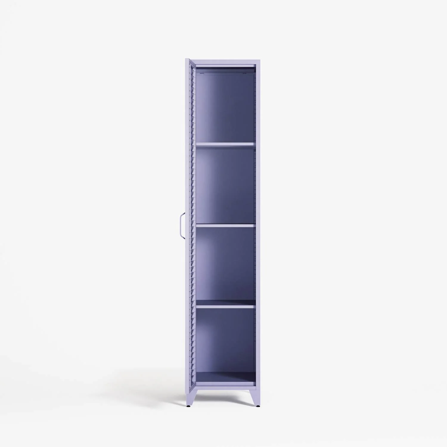 Mandarin - One Door Wardrobe - Right - Lilac - Image 3