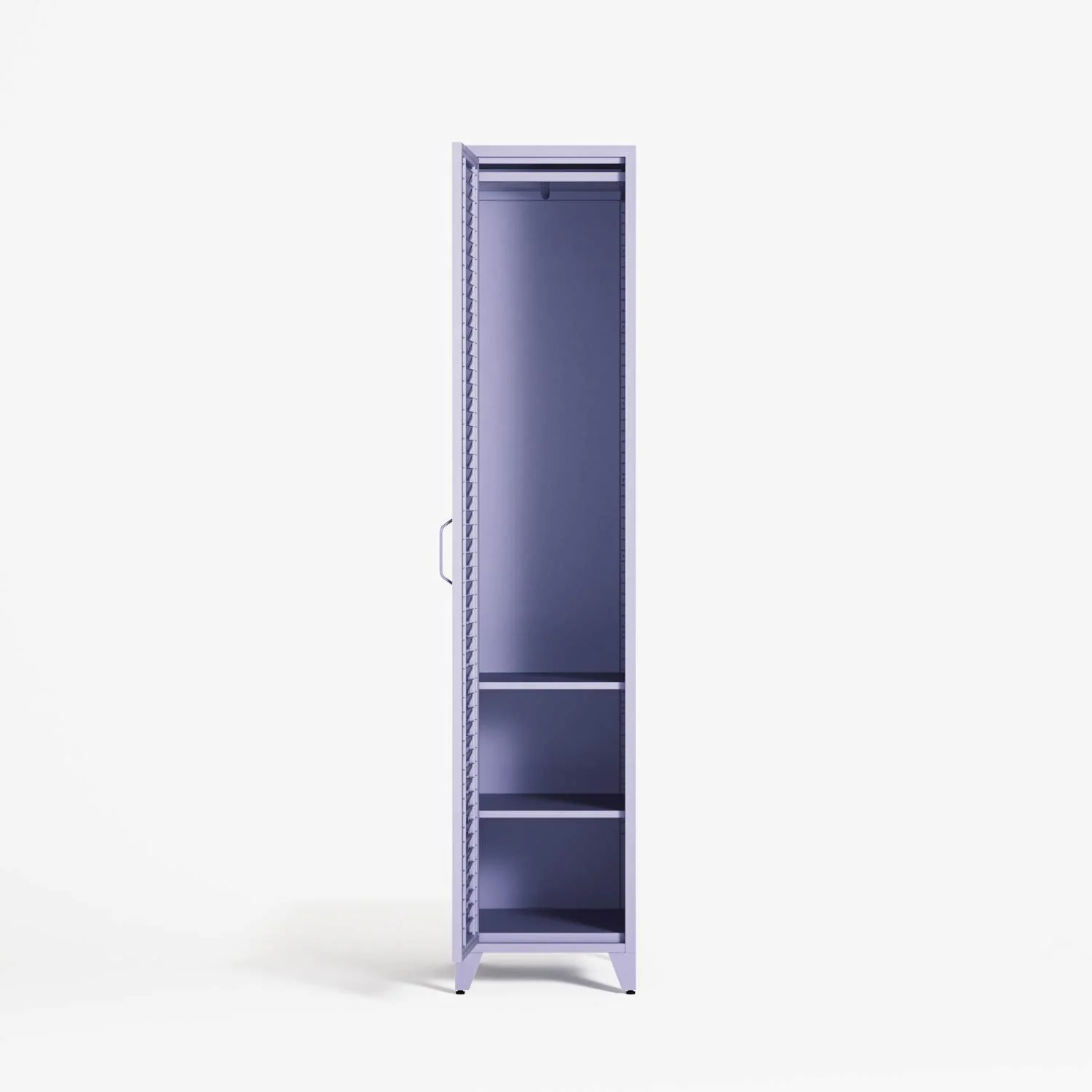 Mandarin - One Door Wardrobe - Right - Lilac - Image 4