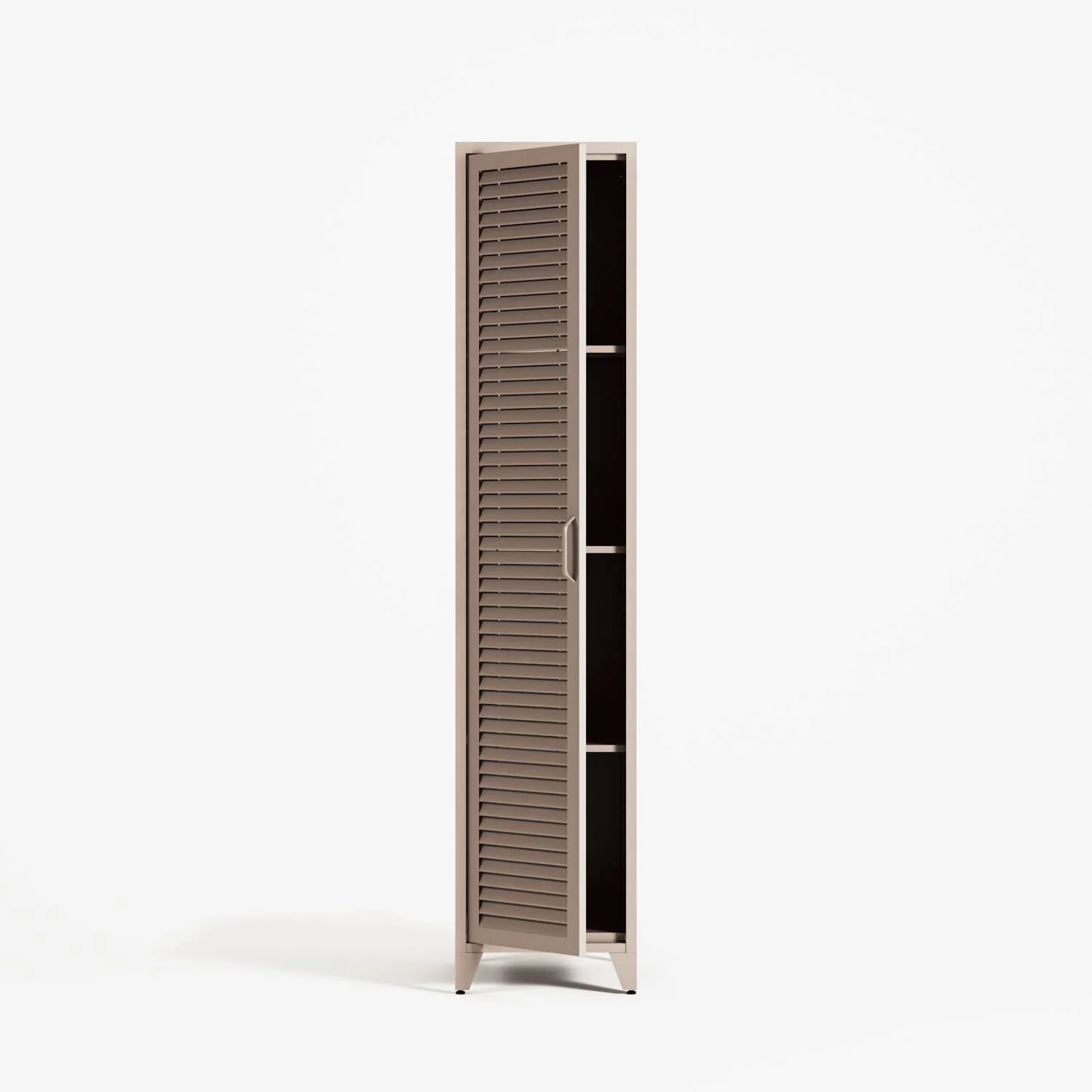 Mandarin - One Door Wardrobe - Right - Mushroom - Image 2