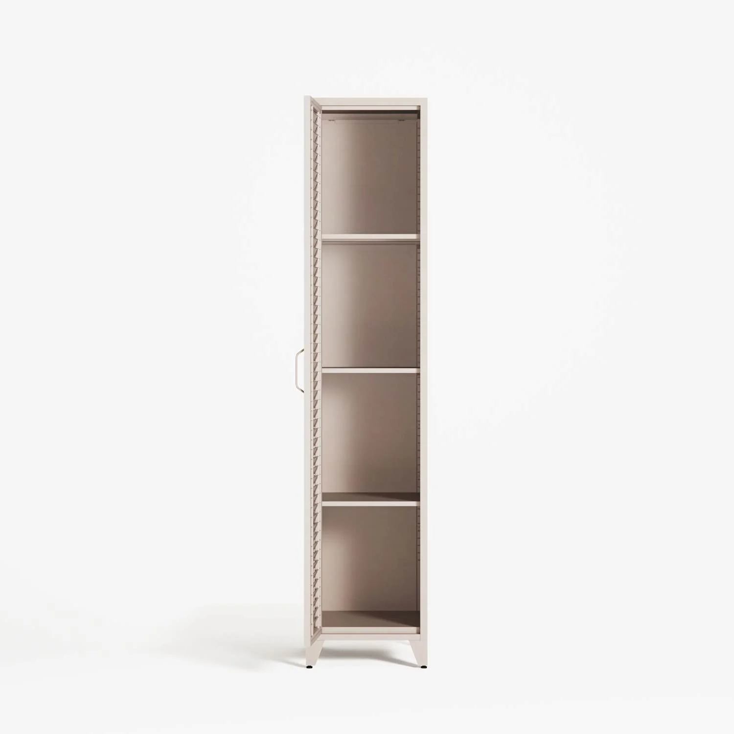 Mandarin - One Door Wardrobe - Right - Mushroom - Image 3
