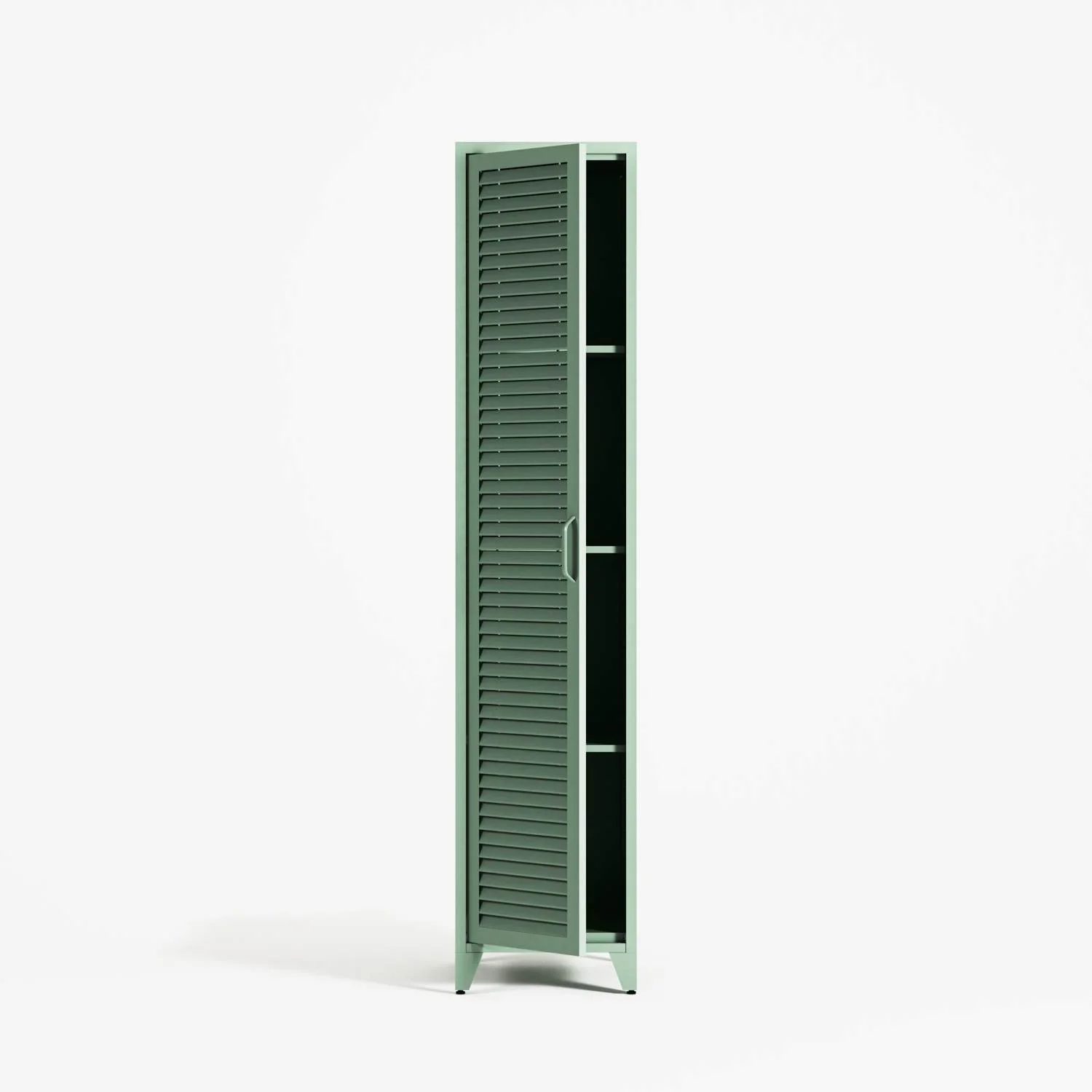Mandarin - One Door Wardrobe - Right - Sage - Image 2