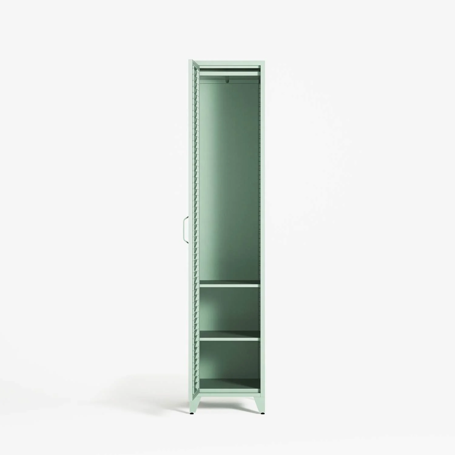 Mandarin - One Door Wardrobe - Right - Sage - Image 4