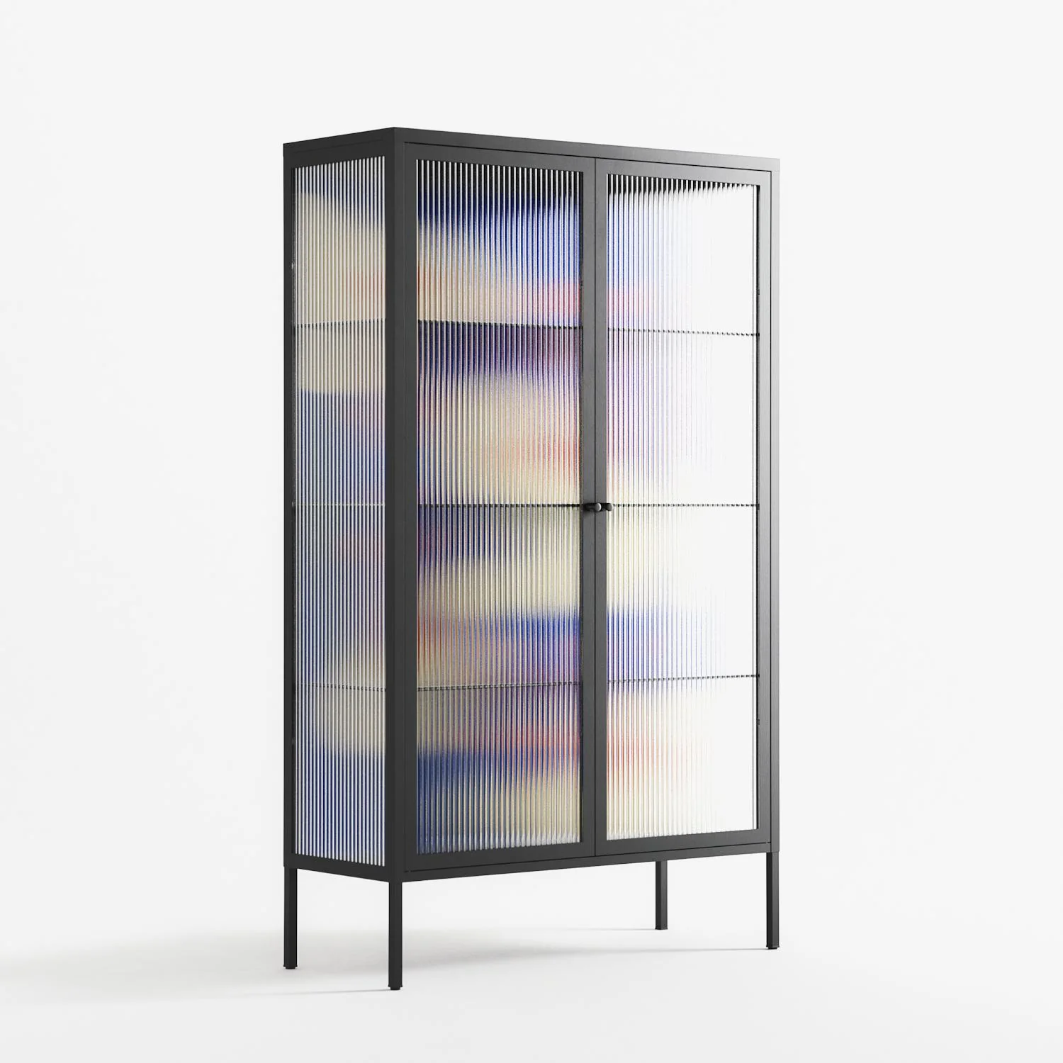 Meadow - Cabinet - Magda March - Antracite - Reeded glass - Image 4