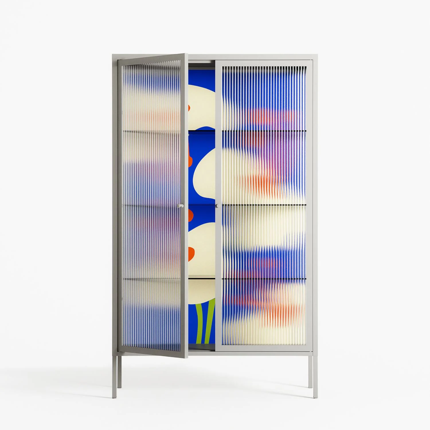 Meadow - Cabinet - Magda March - Chalk - Reeded glass - Image 2