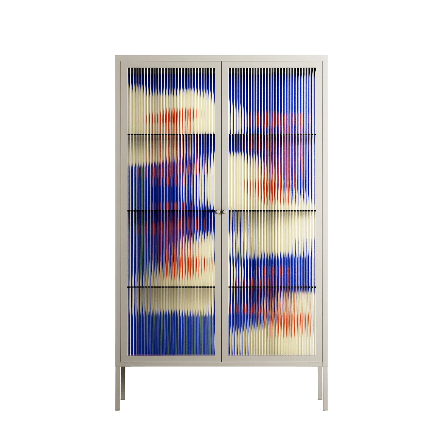 Meadow - Cabinet - Magda March - Pebble - Reeded glass