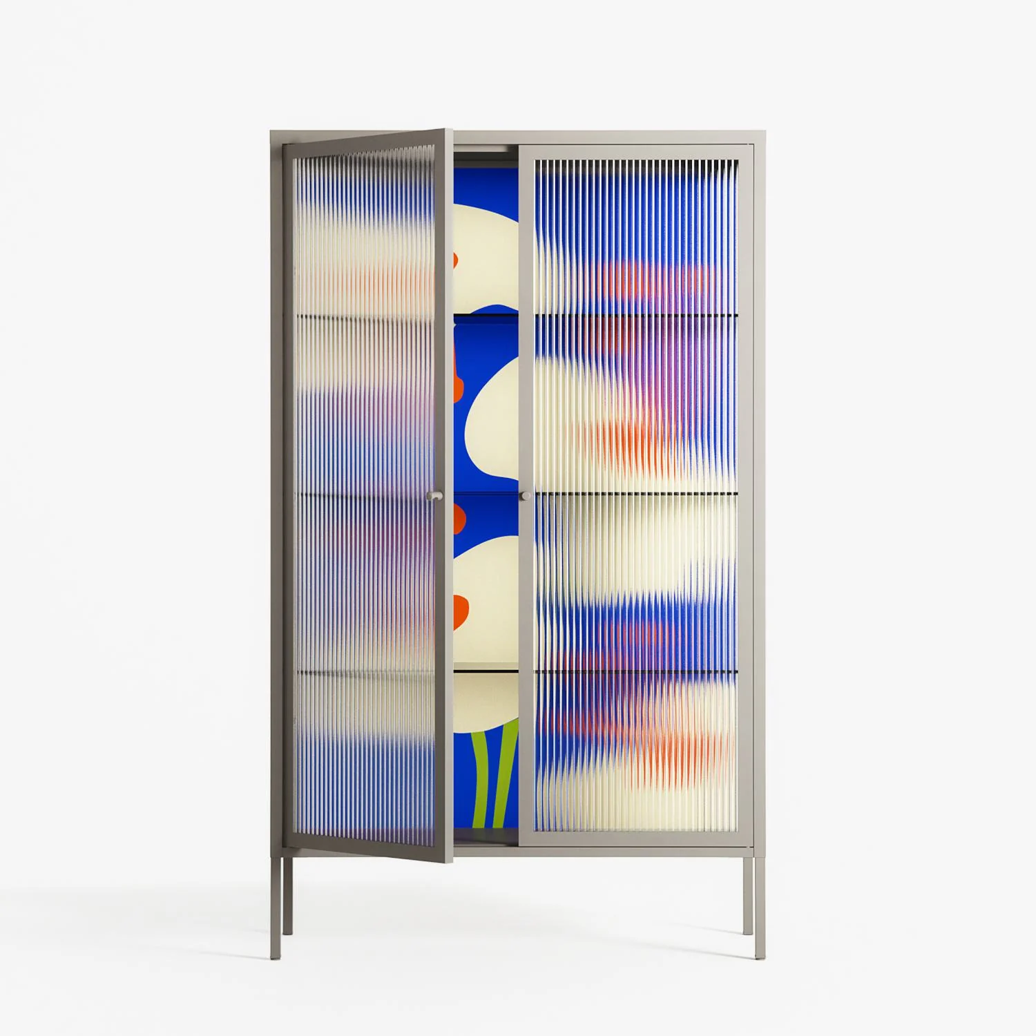 Meadow - Cabinet - Magda March - Pebble - Reeded glass - Image 2