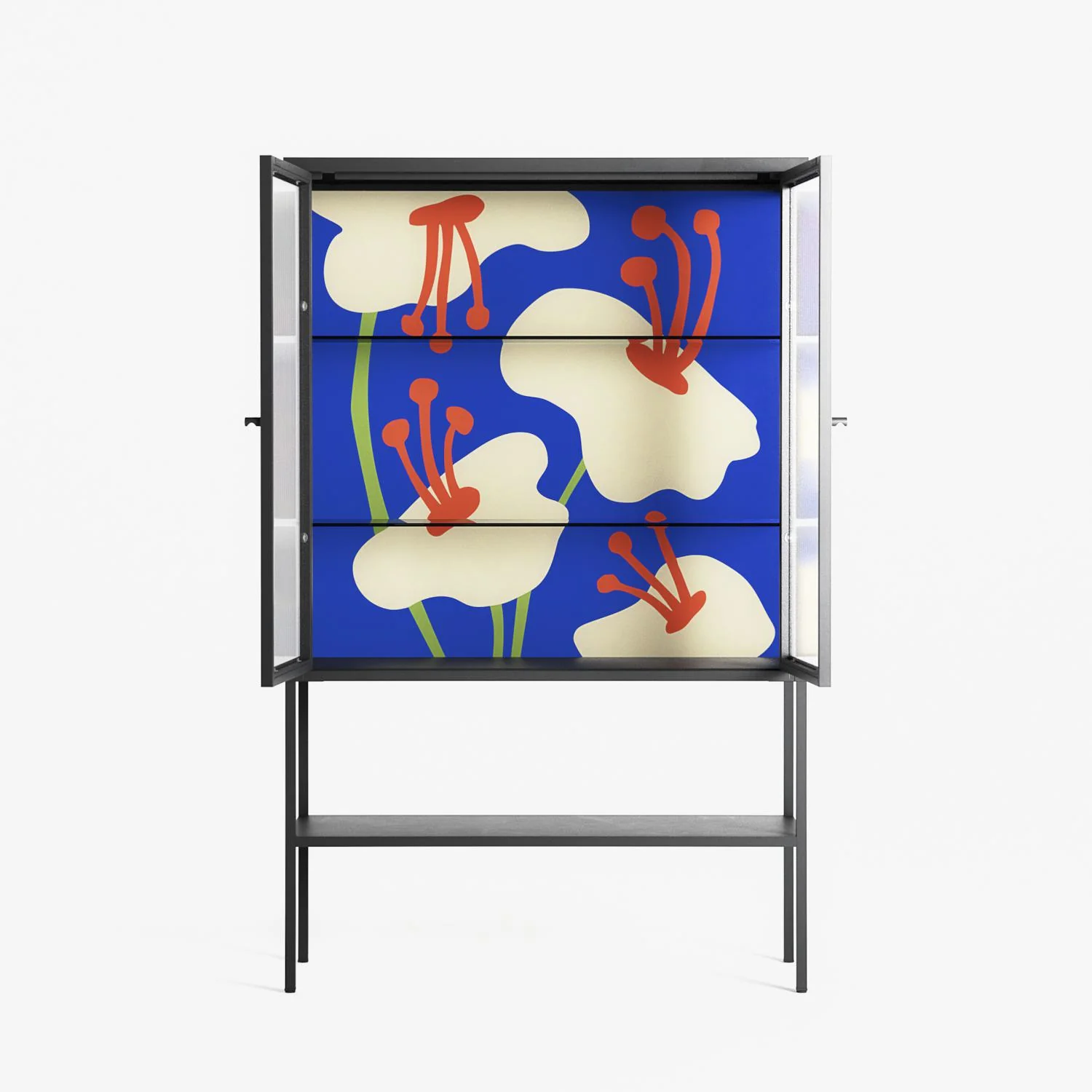 Meadow - Loft Cabinet - Magda March - Antracite - Reeded glass - Image 3
