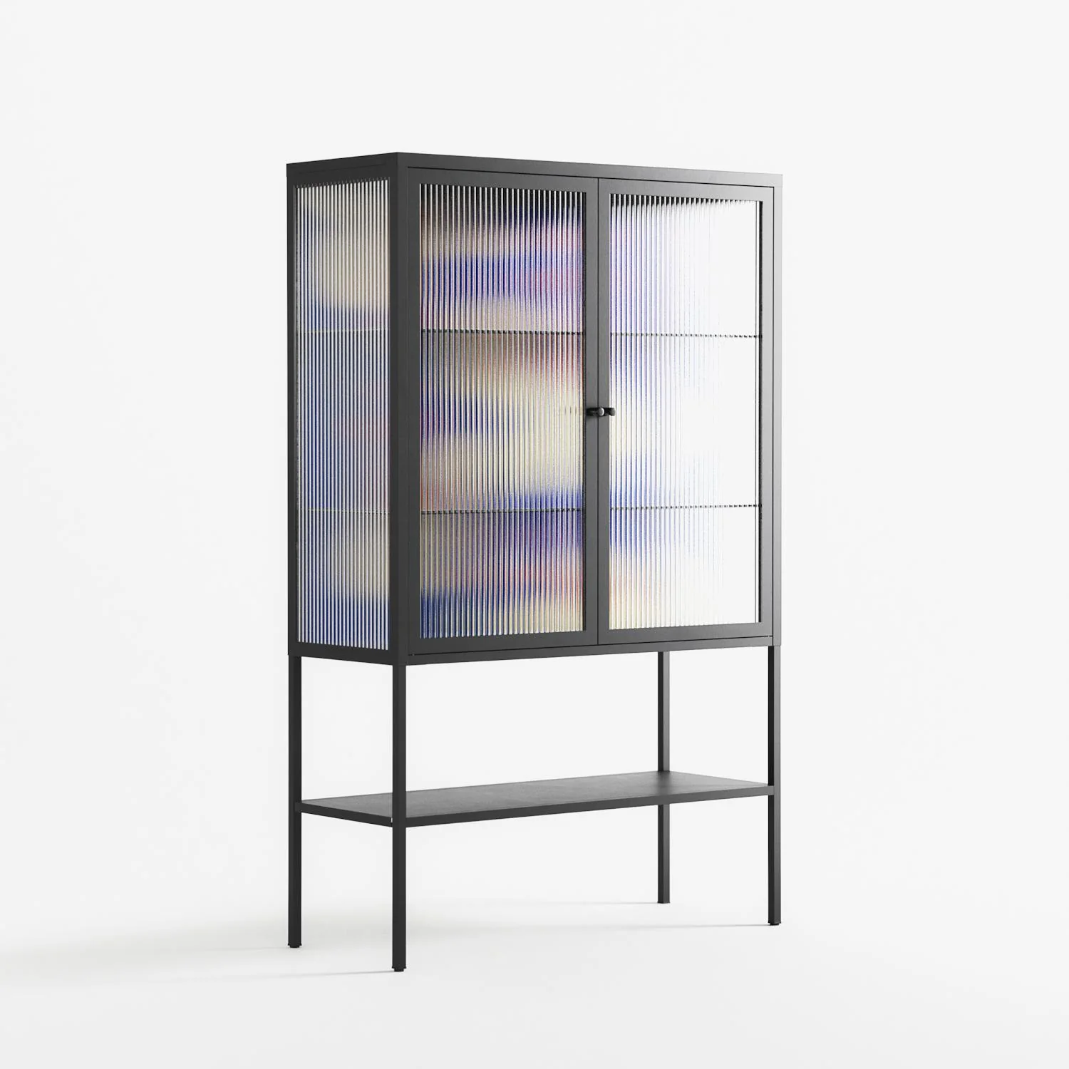 Meadow - Loft Cabinet - Magda March - Antracite - Reeded glass - Image 4