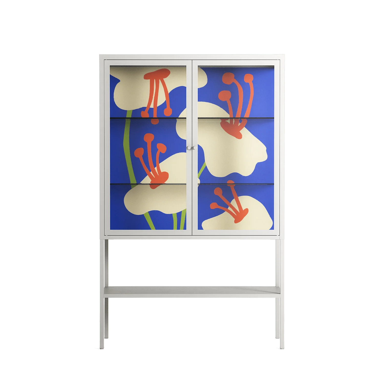 Meadow - Loft Cabinet - Magda March - Chalk - Clear glass