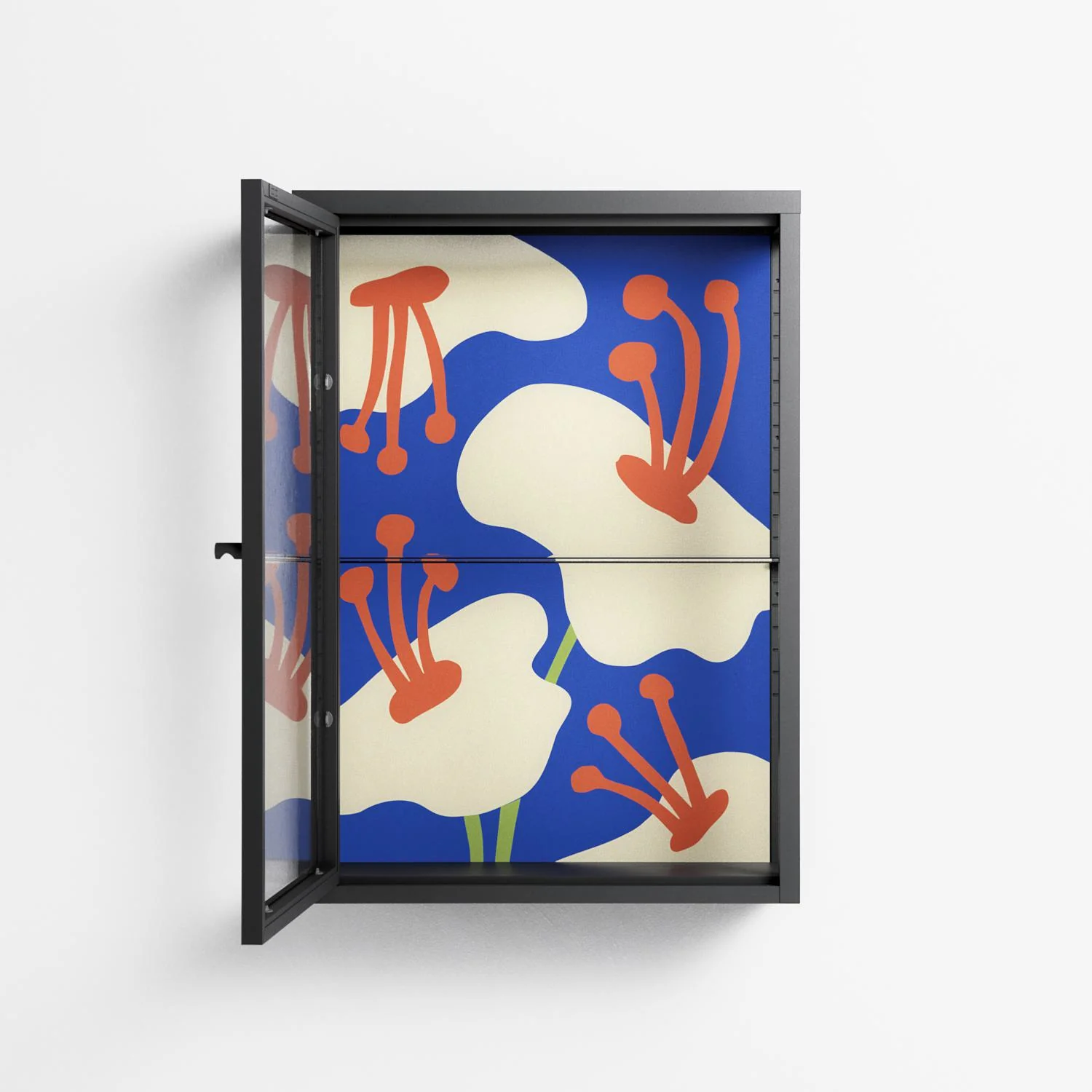 Meadow - Wall Cabinet - Magda March - Antracite - Clear glass - Image 3