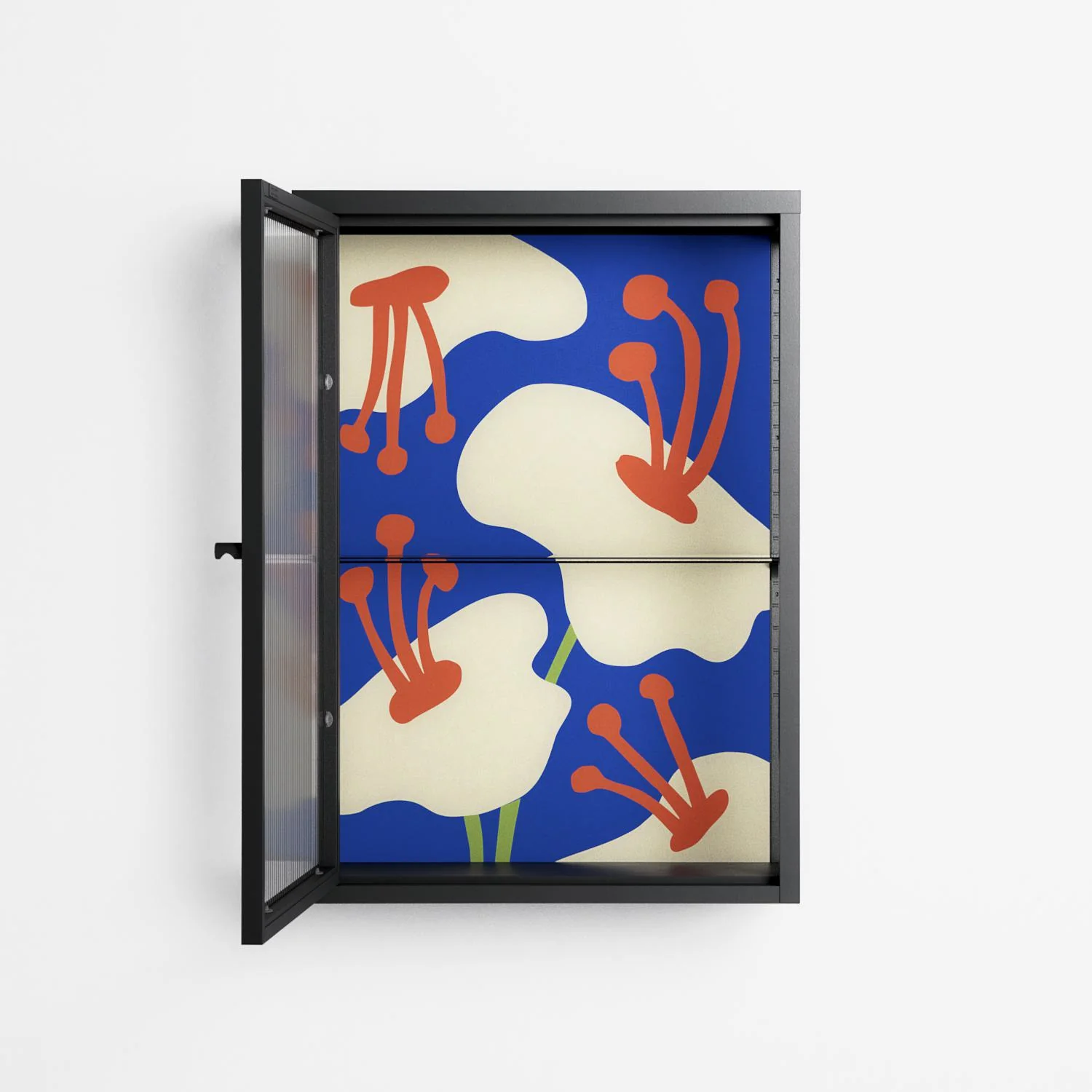 Meadow - Wall Cabinet - Magda March - Antracite - Reeded glass - Image 3