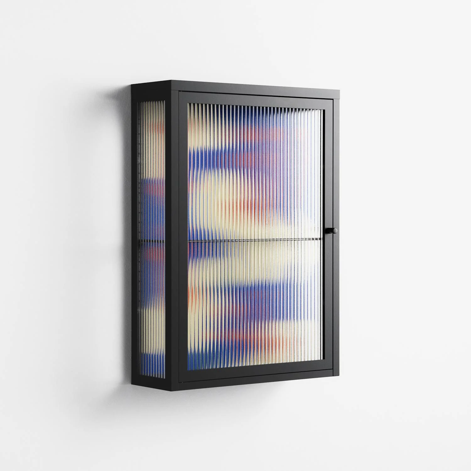 Meadow - Wall Cabinet - Magda March - Antracite - Reeded glass - Image 4