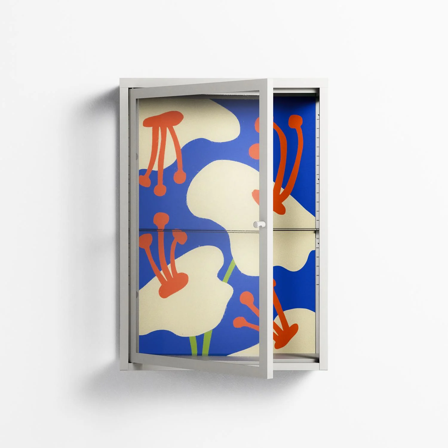 Meadow - Wall Cabinet - Magda March - Chalk - Clear glass - Image 2