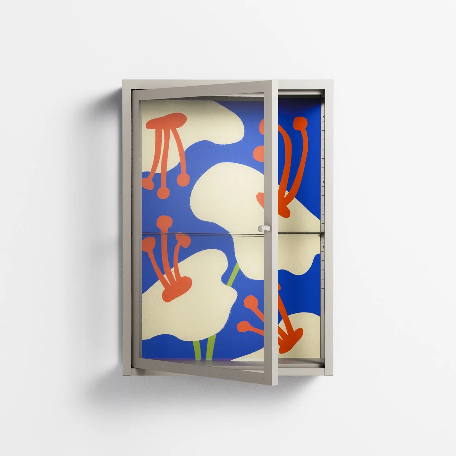 Meadow - Wall Cabinet - Magda March - Pebble - Clear glass - Image 2