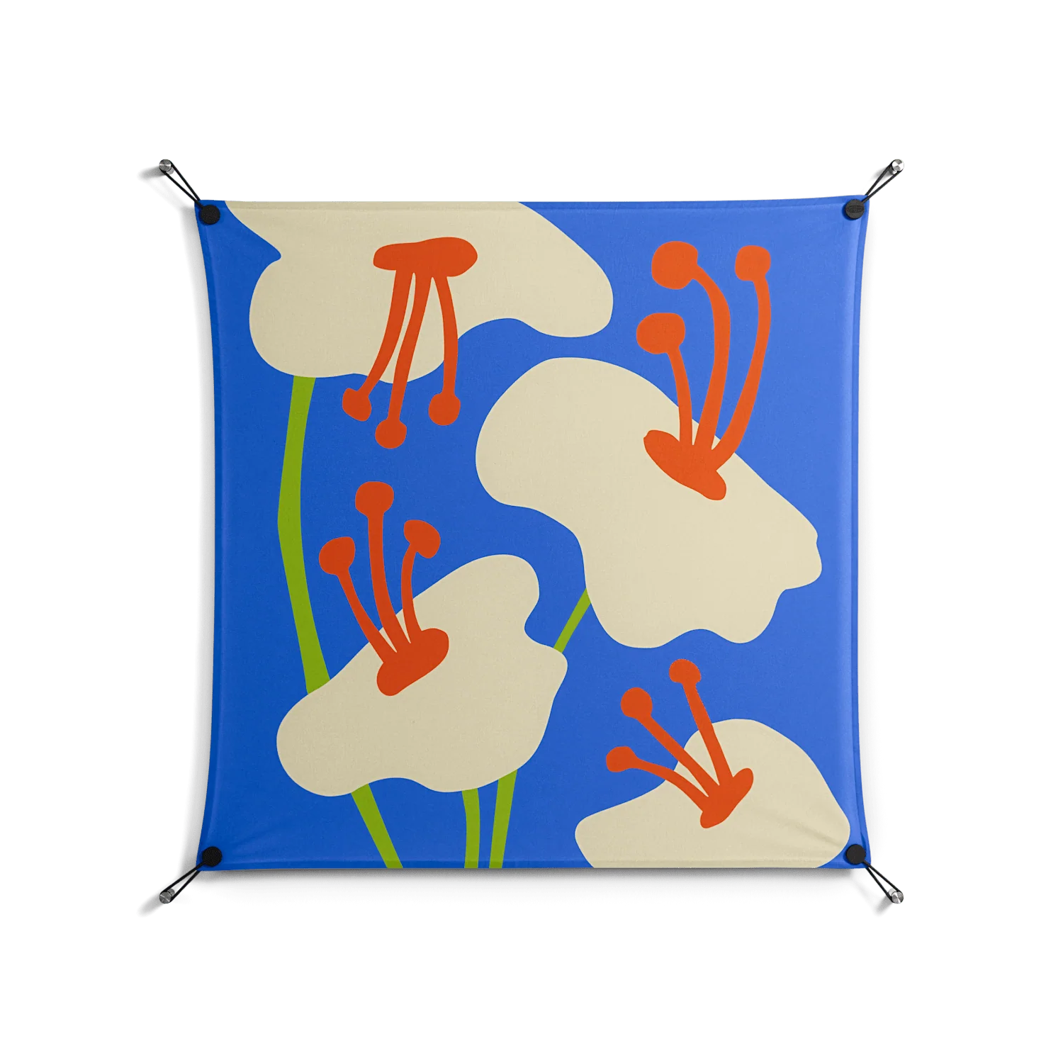 Meadow - Work On Wall - Magda March - Black - 90 x 90 cm