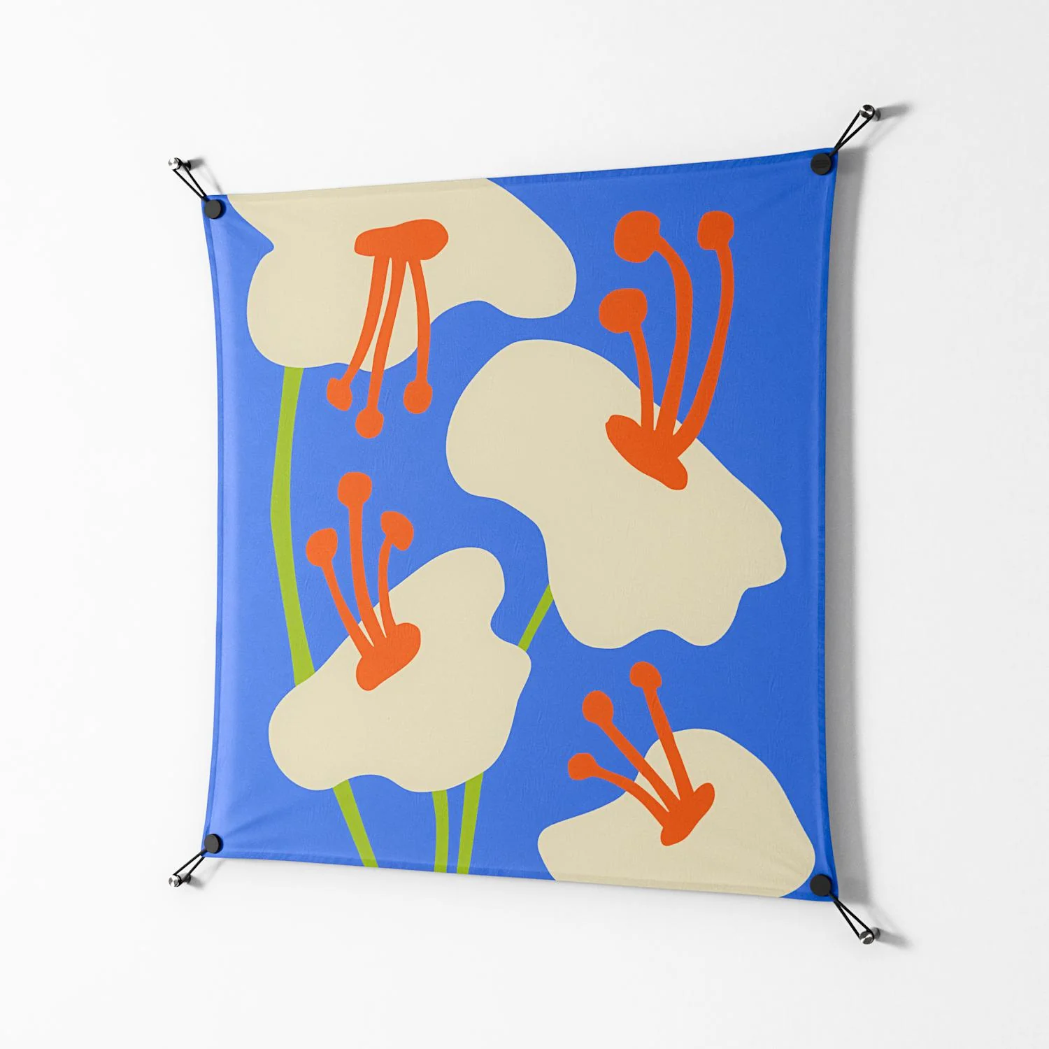 Meadow - Work On Wall - Magda March - Black - 90 x 90 cm - Image 2