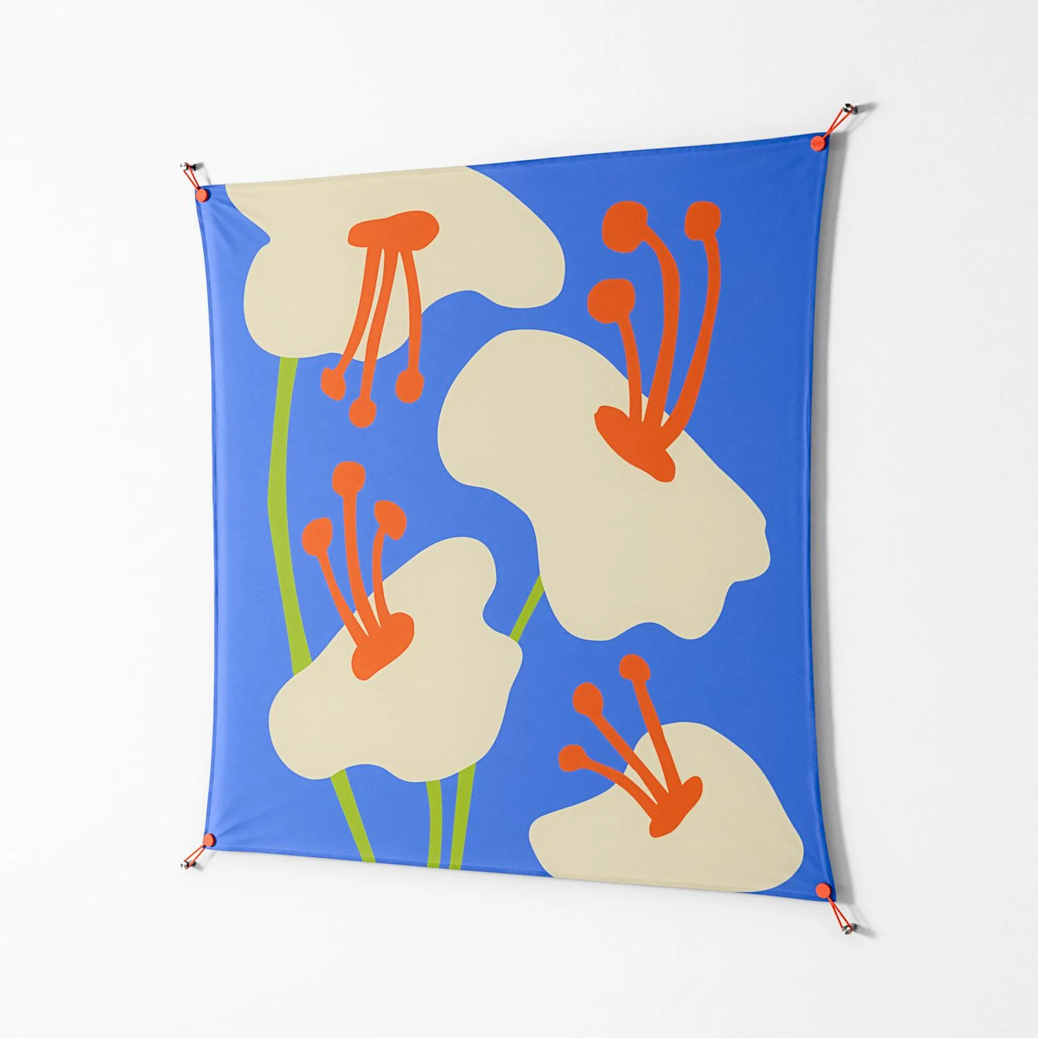 Meadow - Work On Wall - Magda March - Orange - 140 x 140 cm - Image 2