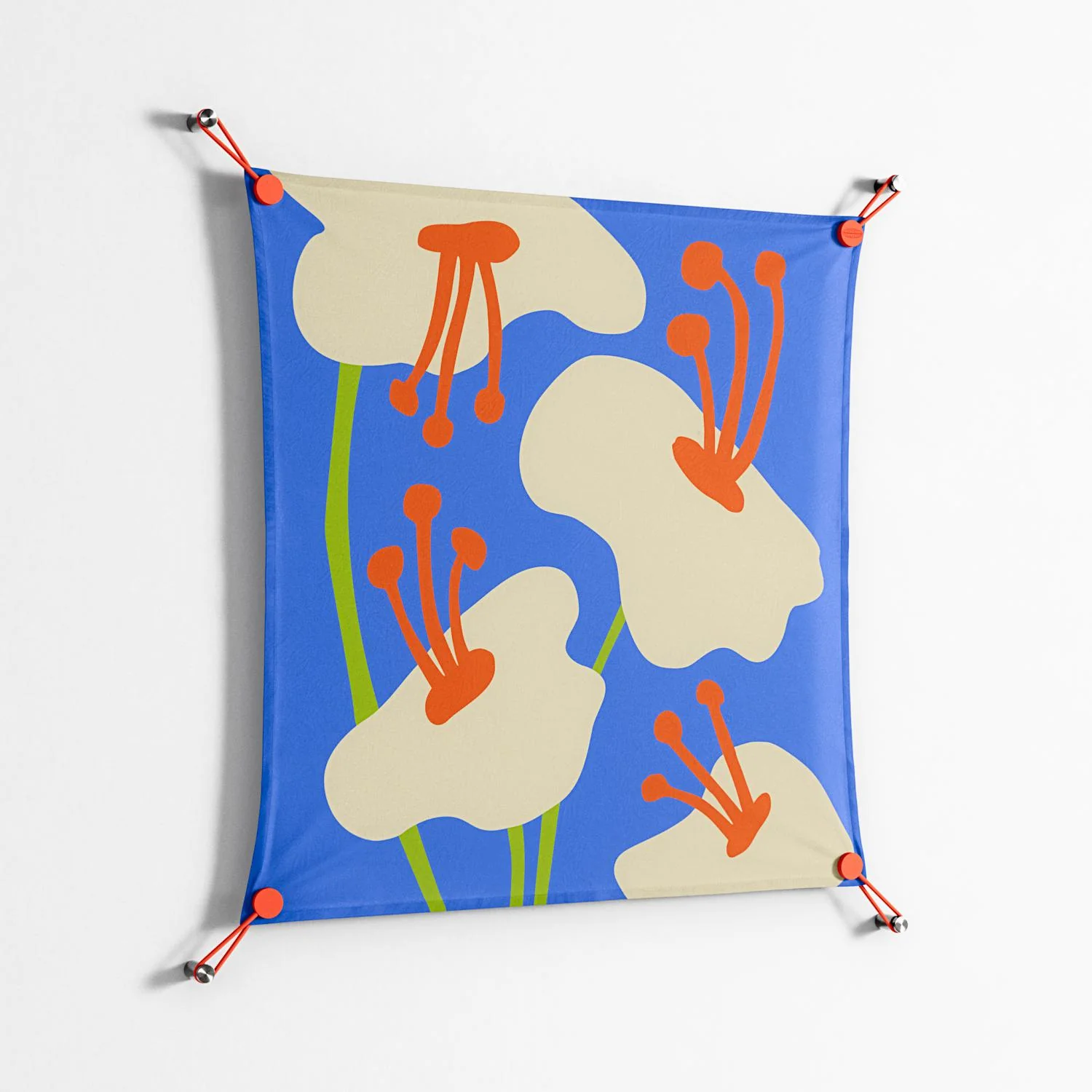 Meadow - Work On Wall - Magda March - Orange - 70 x 70 cm - Image 2