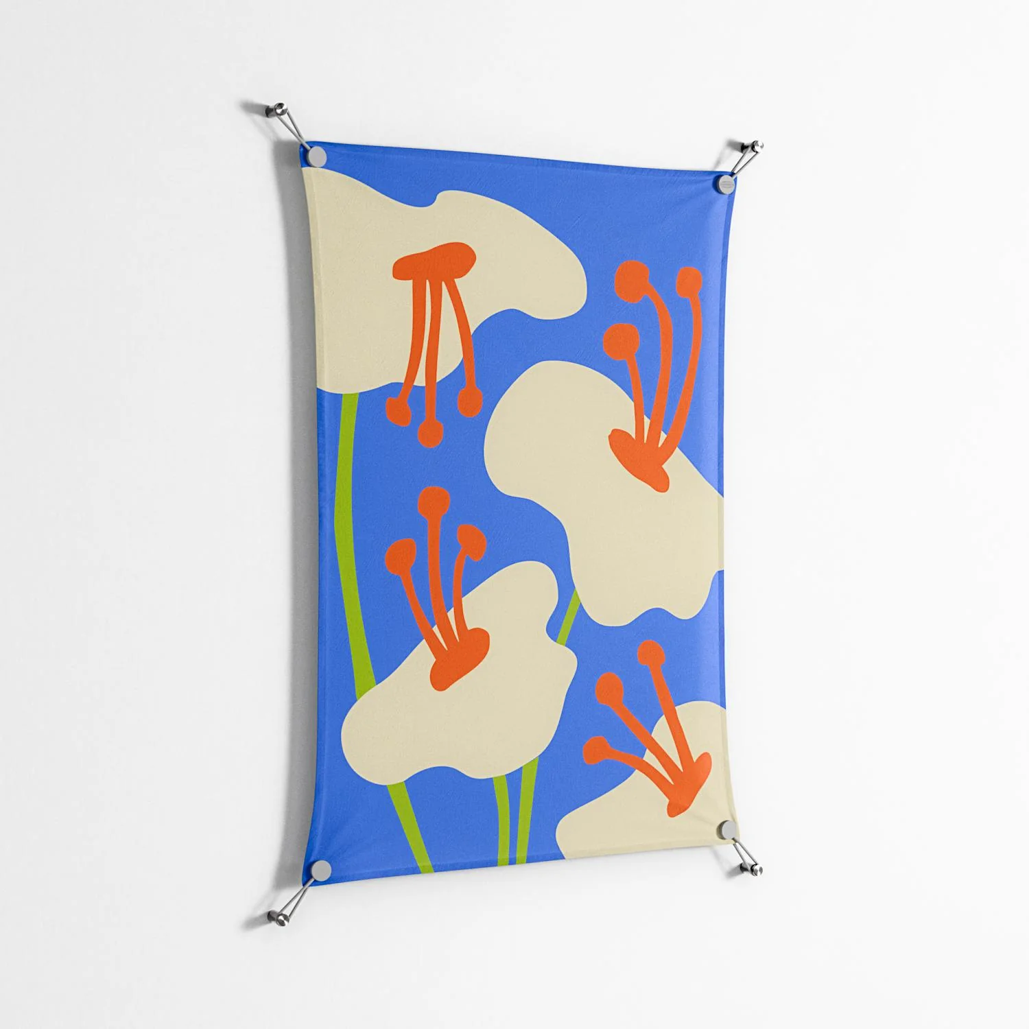 Meadow - Work On Wall - Magda March - Silver - 70 x 100 cm - Image 2