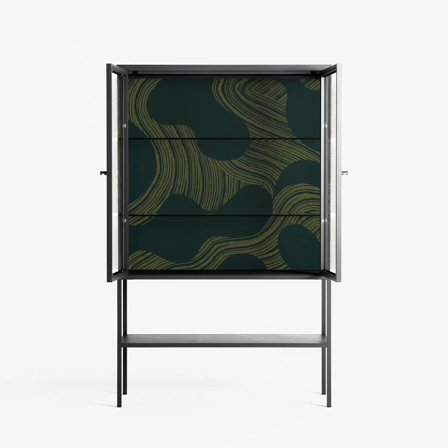 Midnight Dune - Loft Cabinet - Amy Suther - Antracite - Clear glass - Image 3