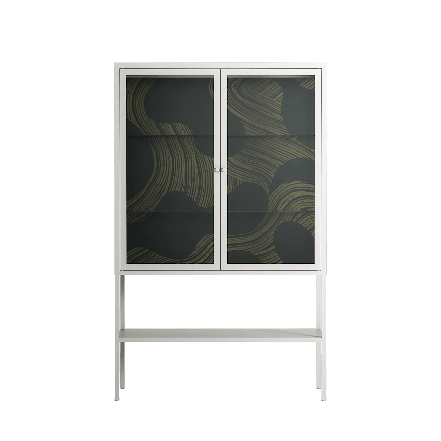 Midnight Dune - Loft Cabinet - Amy Suther - Chalk - Clear glass