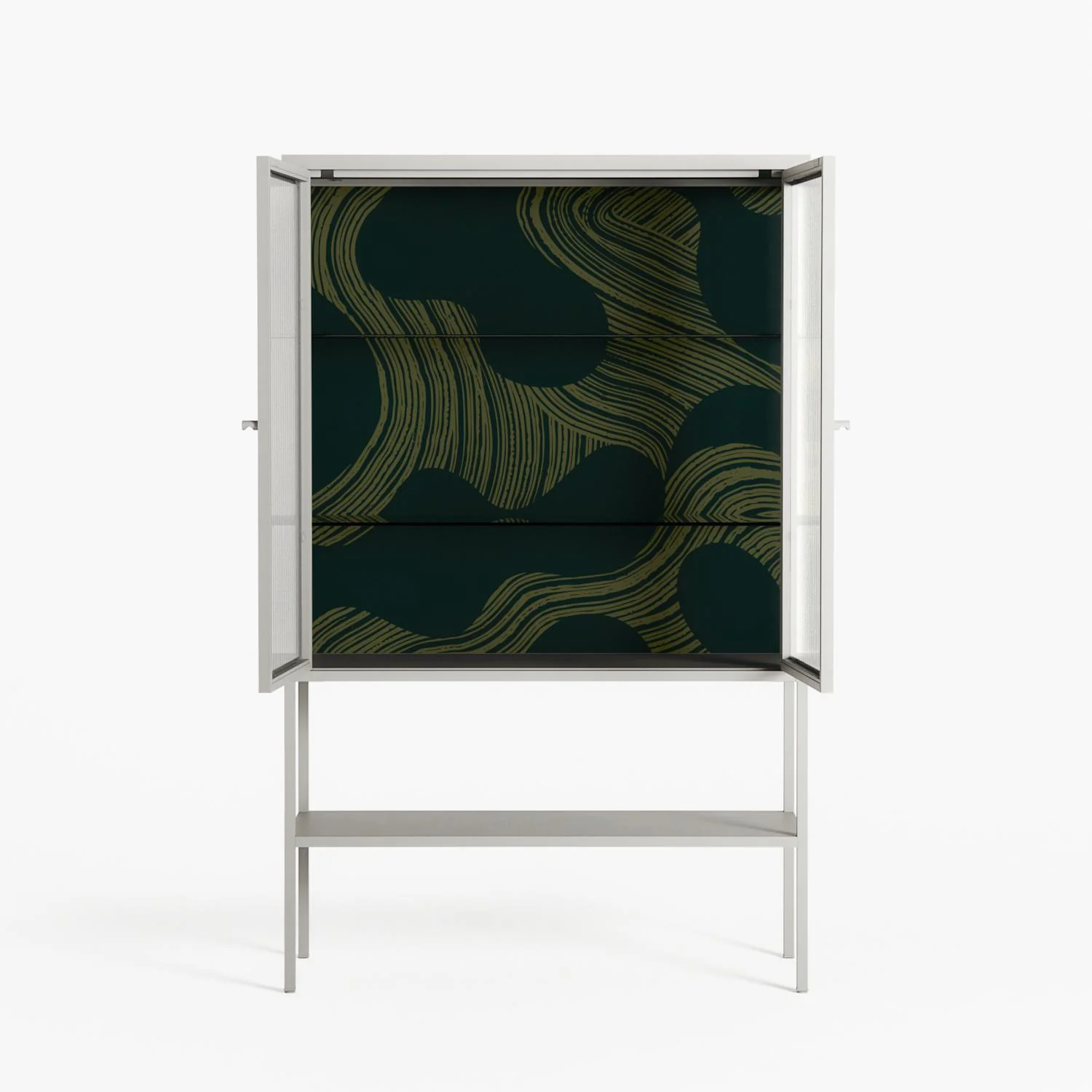 Midnight Dune - Loft Cabinet - Amy Suther - Chalk - Reeded glass - Image 3