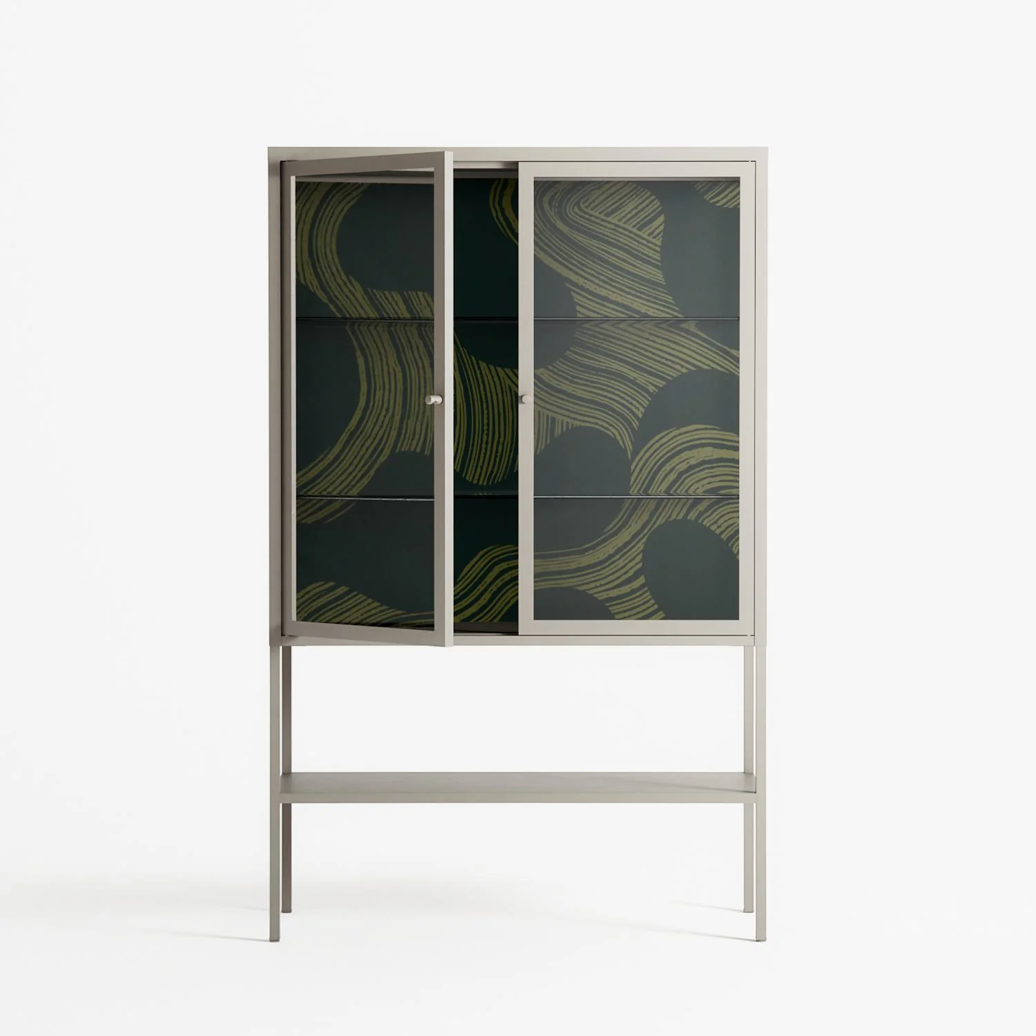 Midnight Dune - Loft Cabinet - Amy Suther - Pebble - Clear glass - Image 2