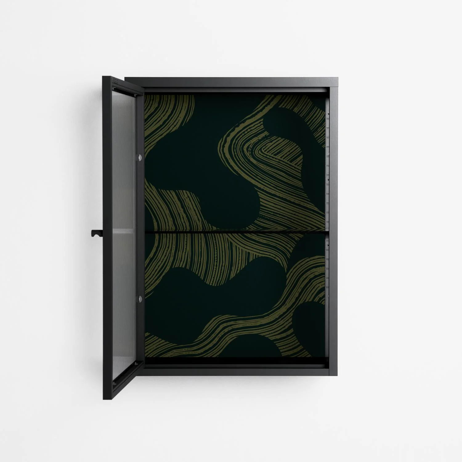 Midnight Dune - Wall Cabinet - Amy Suther - Antracite - Reeded glass - Image 3
