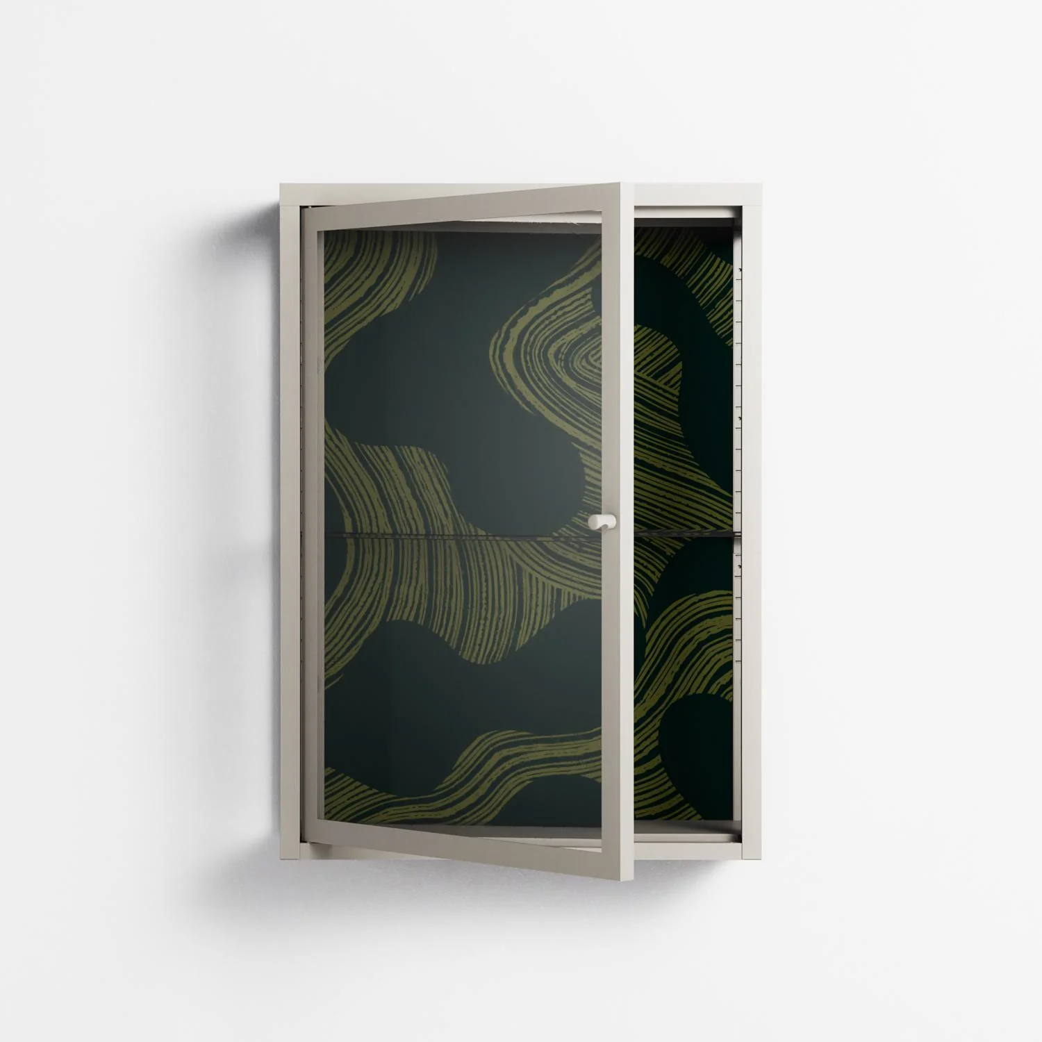 Midnight Dune - Wall Cabinet - Amy Suther - Pebble - Clear glass - Image 2
