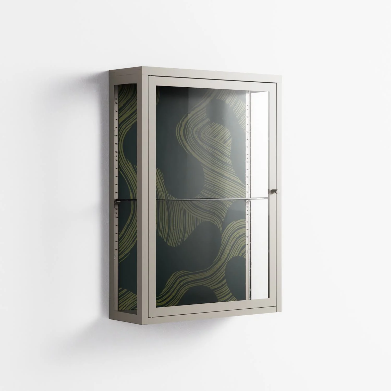 Midnight Dune - Wall Cabinet - Amy Suther - Pebble - Clear glass - Image 4
