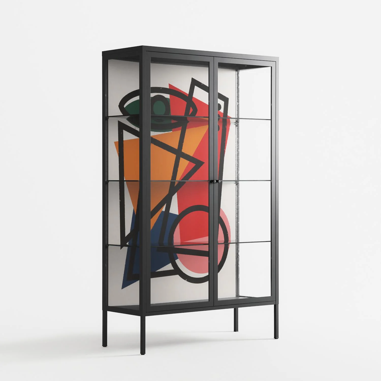 Misplaced - Cabinet - Vratislav Pecka - Antracite - Clear glass - Image 4