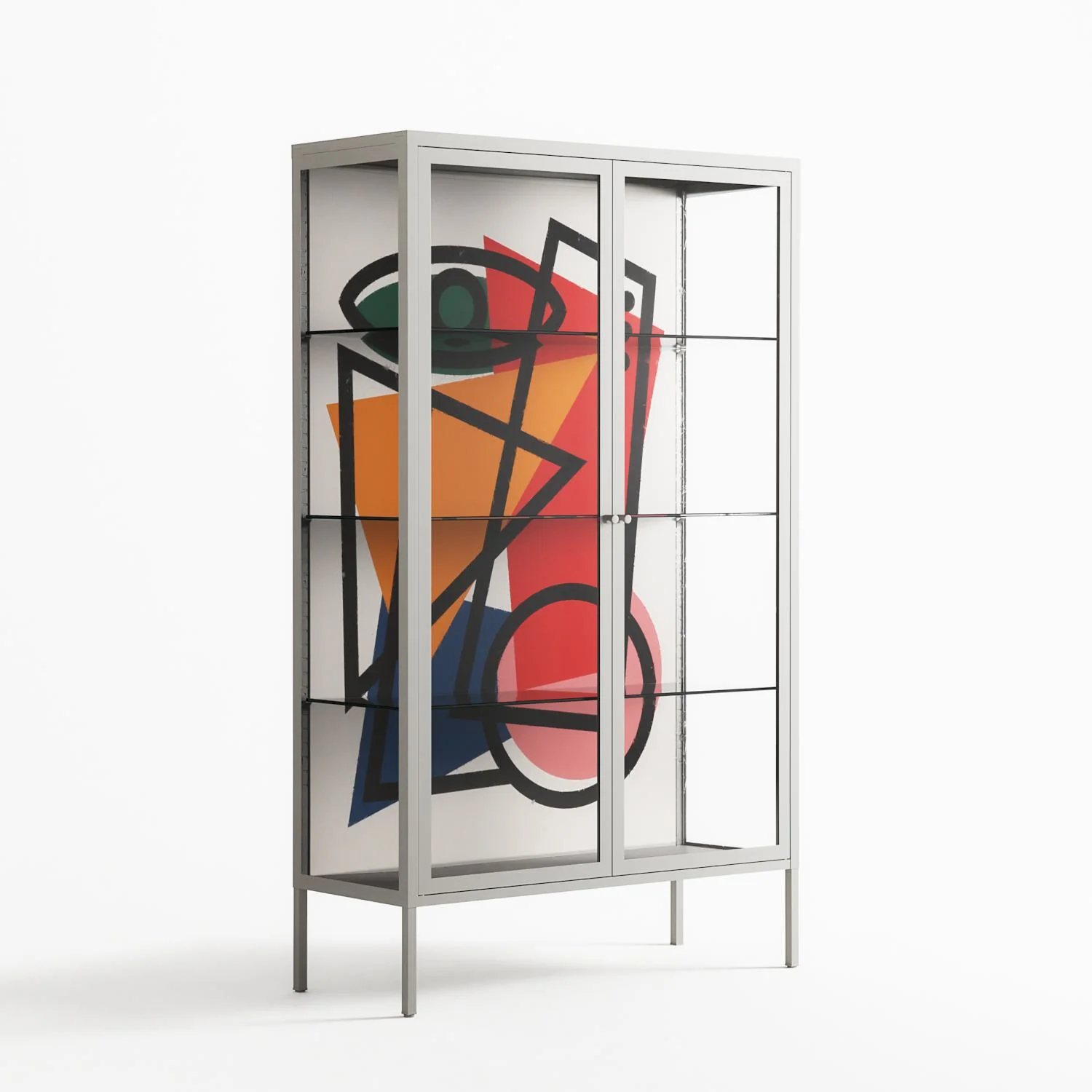 Misplaced - Cabinet - Vratislav Pecka - Chalk - Clear glass - Image 4